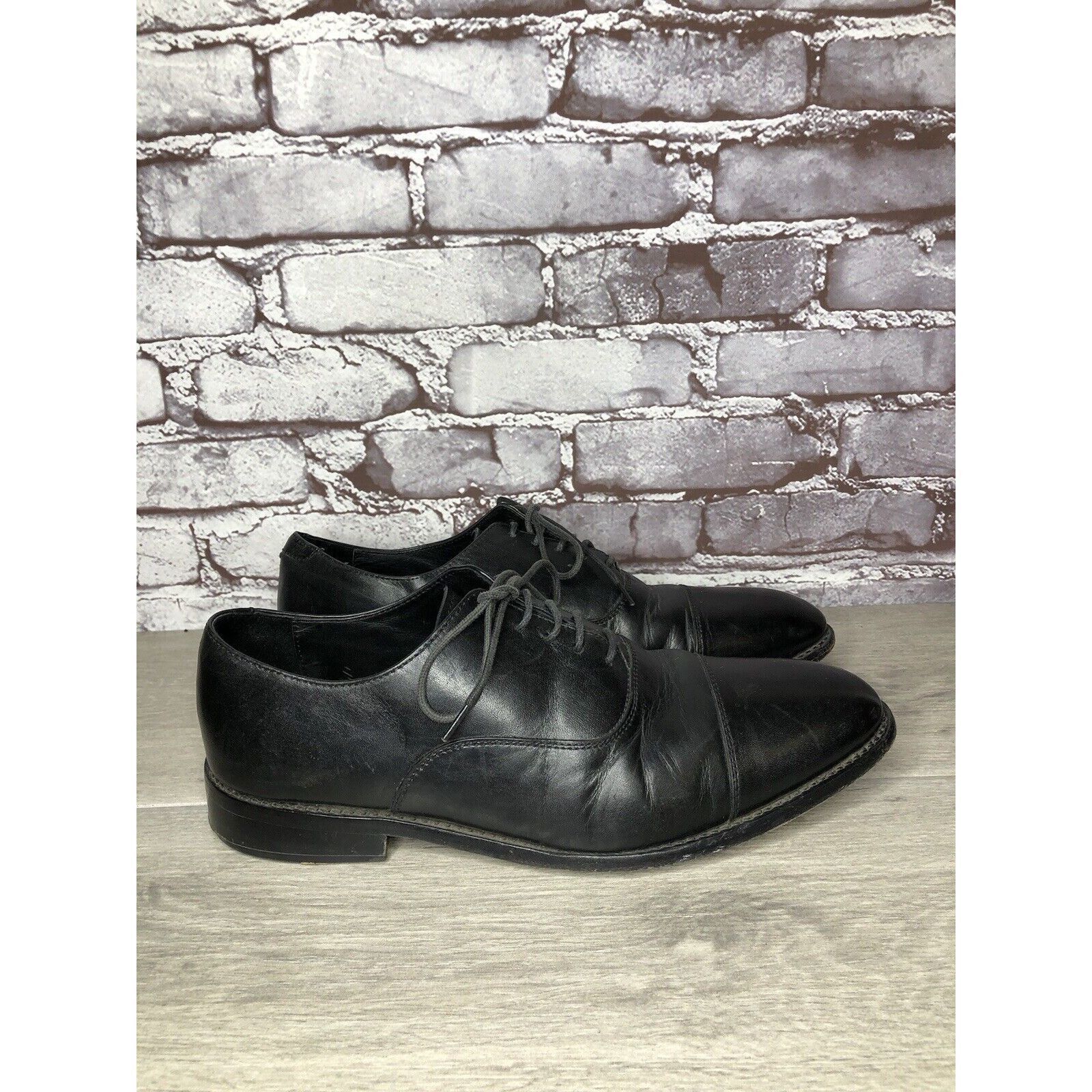 Other ANTHONY VEER Essentials Black Leather Goodyear Oxfords Cap T Size US 10 / EU 43 - 3 Thumbnail