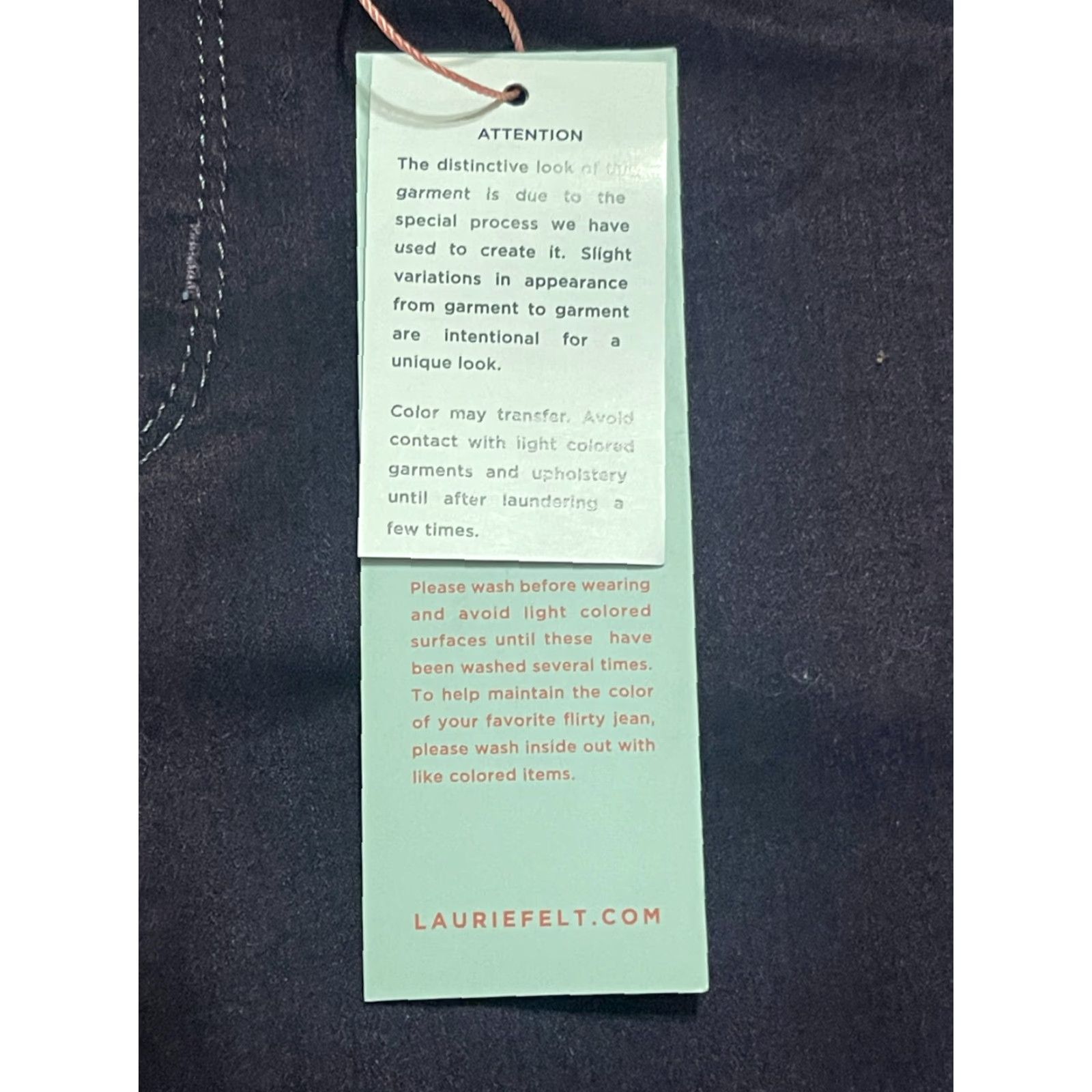 Vintage Laurie Felt Jeans Women's 25 Blue Denim Silky Overdye Skinny Stretch NWT Jeans Size 42" / US 20 - 6 Thumbnail