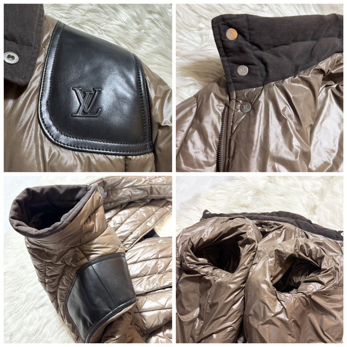 Louis Vuitton Louis Vuitton leather LV logo nylon Jacket 44 Size US S / EU 44-46 / 1 - 4 Thumbnail