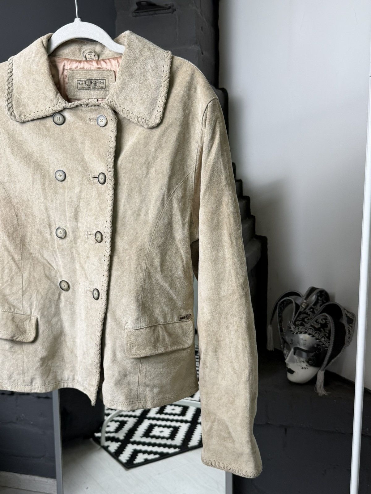 Guess Women’s Guess Jacket Y2K Vintage Leather Coat Napoleon Size M / US 6-8 / IT 42-44 - 3 Thumbnail