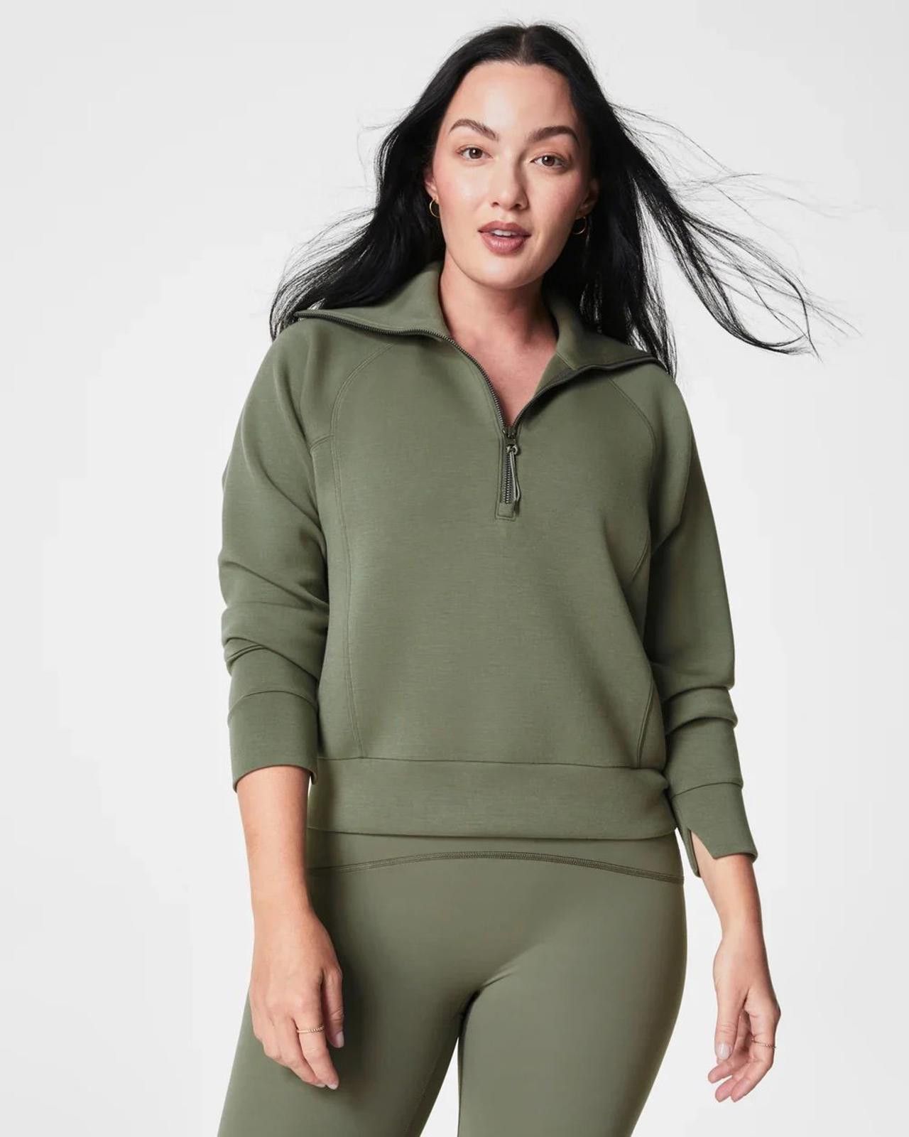 Domenico Spano Spanx AirEssentials Half Zip Pullover Size Large Size ONE SIZE - 1 Thumbnail