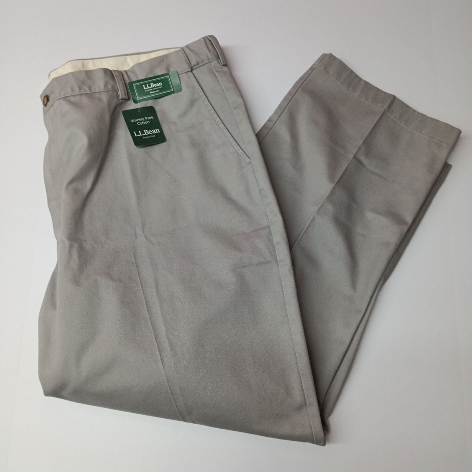 L.L. Bean L.L. Bean Double L Natural Chino Pants Men's Size 46x30 Gray Size US 44 / EU 60 - 1 Thumbnail