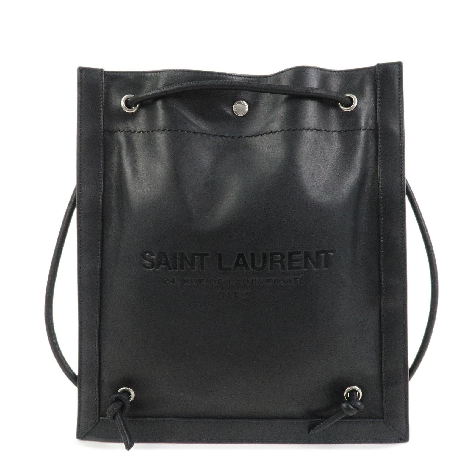 Saint Laurent Paris Saint Laurent City Calfskin Backpack Black Size ONE SIZE - 1 Thumbnail