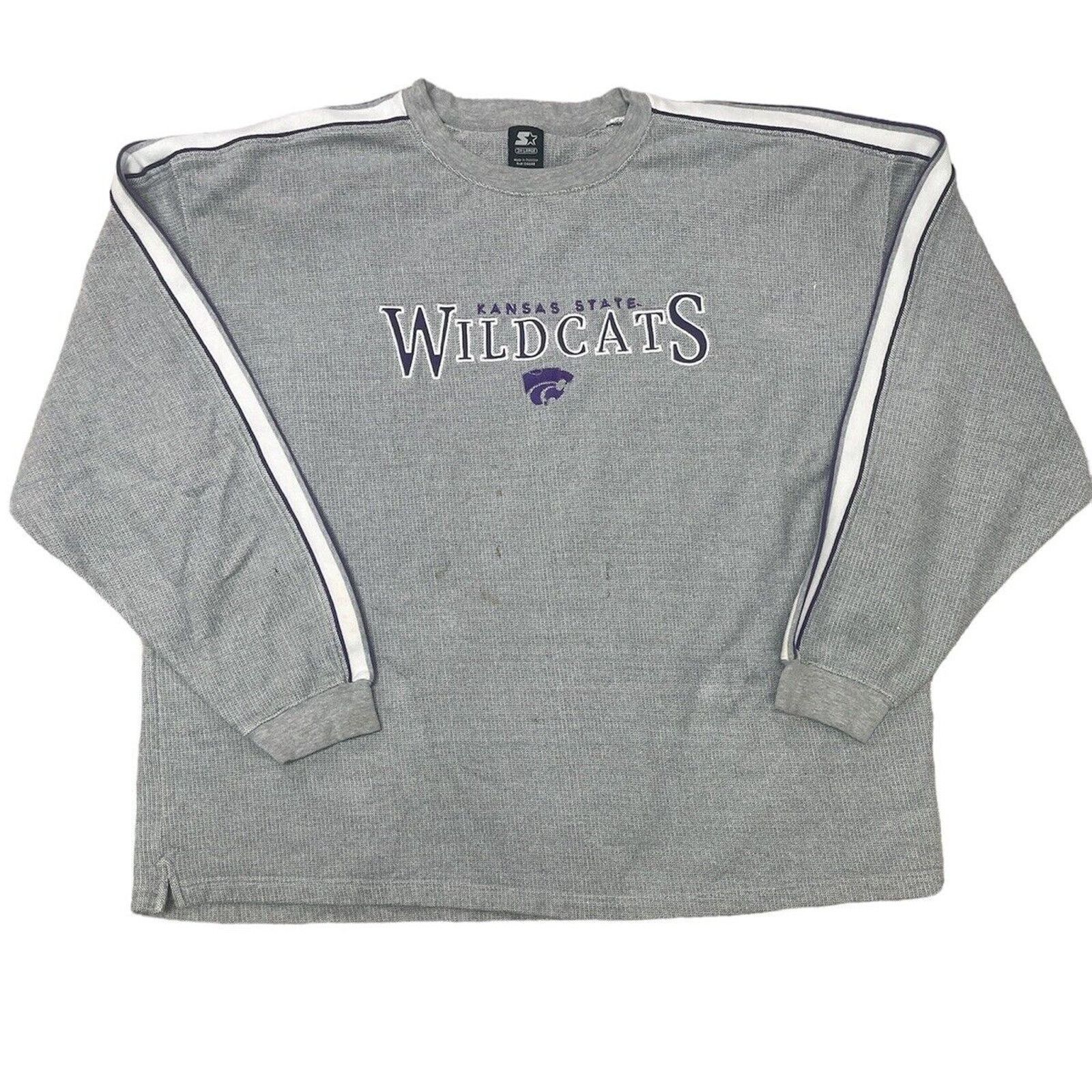 Starter Vintage Wildcats Kansas State Sweatshirt Starter Size 3XL Size US XXL / EU 58 / 5 - 1 Thumbnail