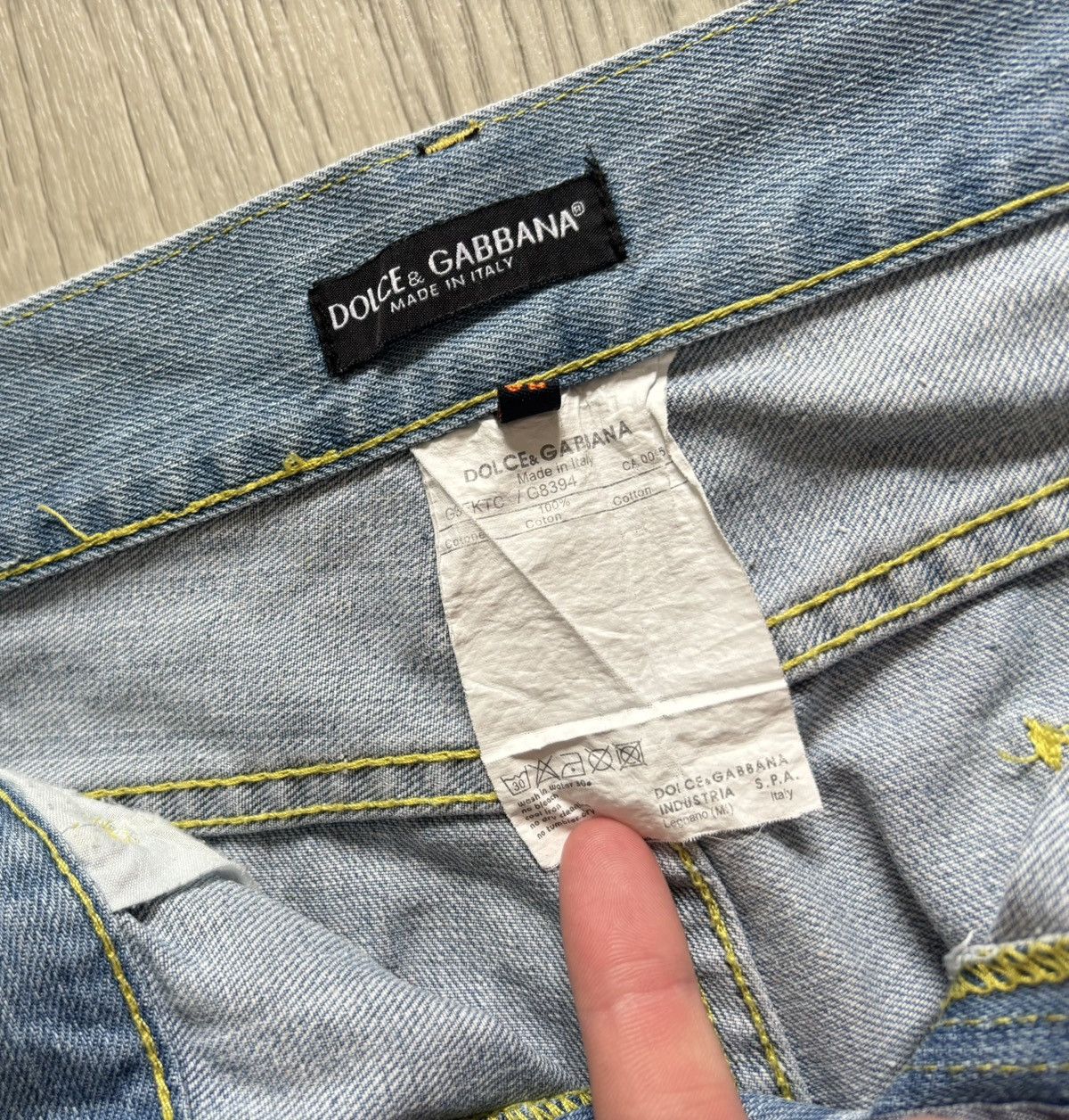 Dolce & Gabbana × Vintage Vintage Dolce Gabbana Jeans Y2K Metal Logo Distressed Style Size 32" / US 10 / IT 46 - 6 Thumbnail