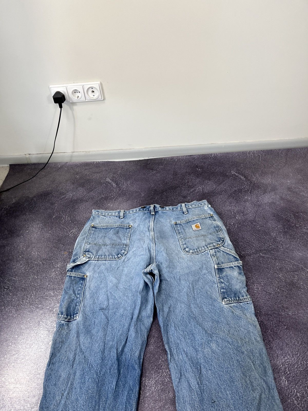 Carhartt Vintage 90s Carhartt Double Knee Faded Baggy Pants Jeans Size US 40 / EU 56 - 17 Thumbnail