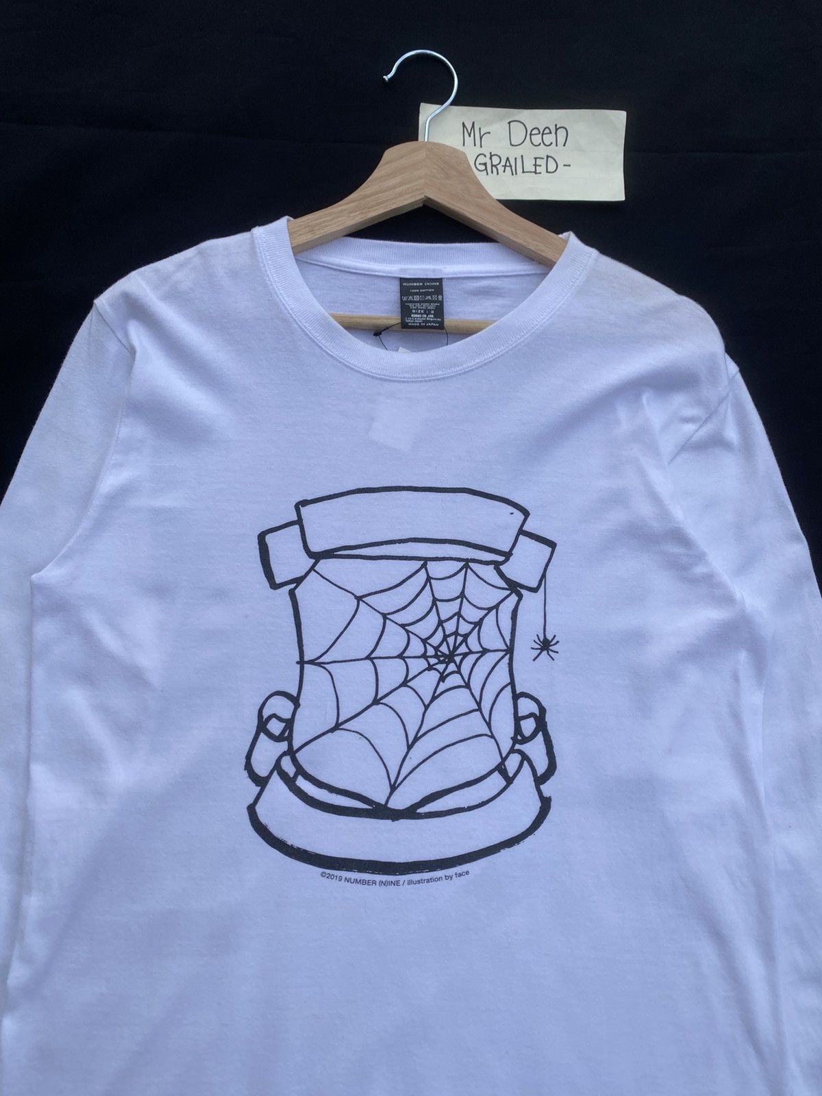 Number (N)ine Rare Number Nine Illustration For Face Lambretta Longsleeve Size US M / EU 48-50 / 2 - 1 Thumbnail