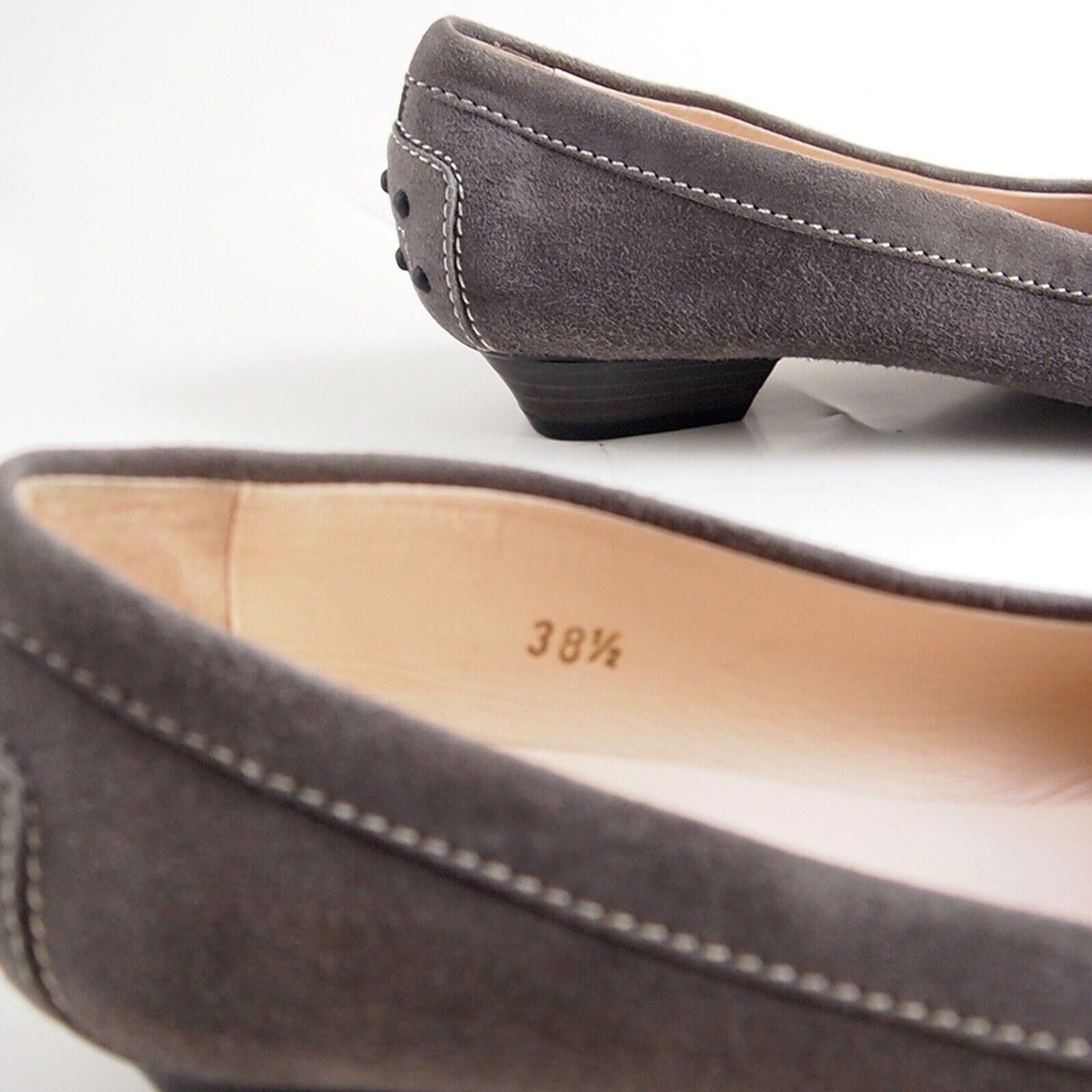 Tod's Tod's Flats Pumps Gray Suede Womens 38.5 US 8.5 $520 Size US 8.5 / IT 38.5 - 6 Thumbnail