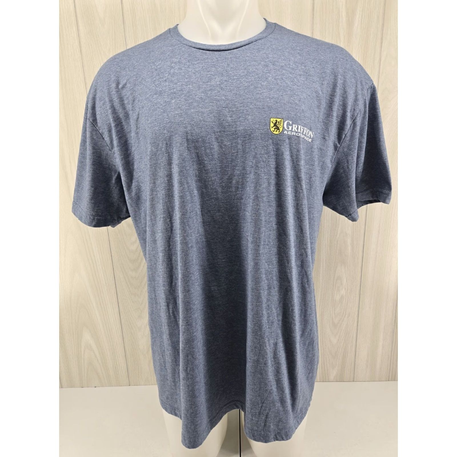 Gildan Gildan Griffon Aerospace T-shirt Blue Men’s Size 2XL Regular Short Sleeve Cotton Knit Logo Army Military Vintage: No Size US XXL / EU 58 / 5 - 2 Thumbnail