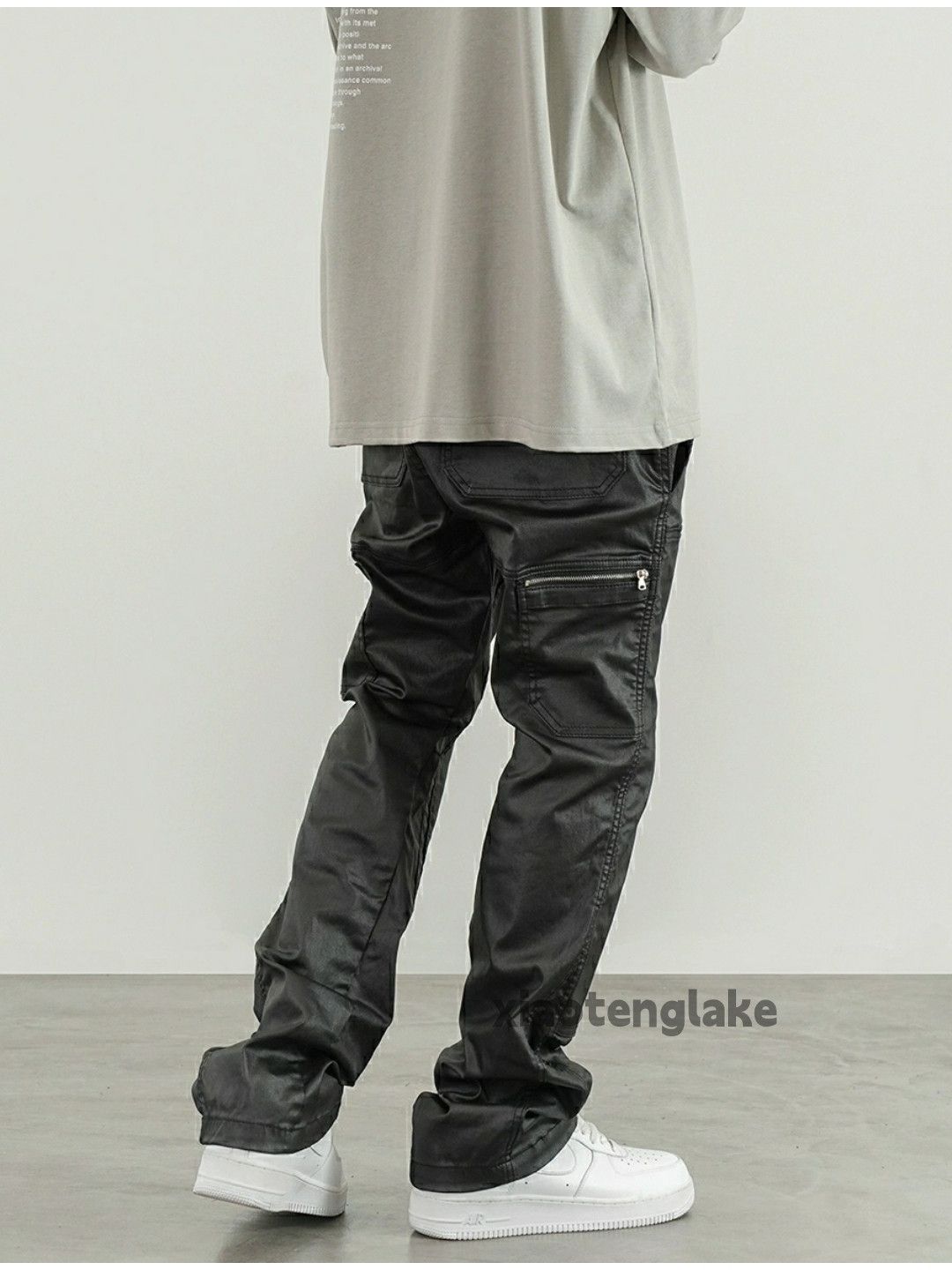 Designer × Jean × Vintage zipper wax utility skate hiphop flared carpenter pants Size US 34 / EU 50 - 3 Thumbnail
