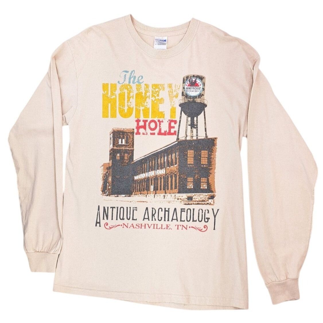 Gildan Antique Archaeology Long Sleeve T-Shirt Honey Hole Nashville Size US M / EU 48-50 / 2 - 1 Thumbnail