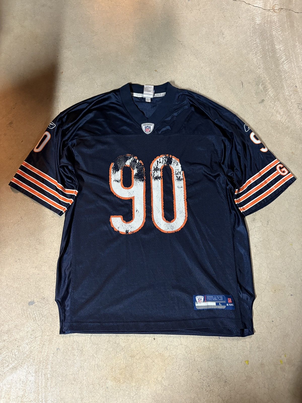 Reebok Reebok Julius Peppers Chicago Bears On Field #90 Jersey Navy Size US L / EU 52-54 / 3 - 1 Thumbnail