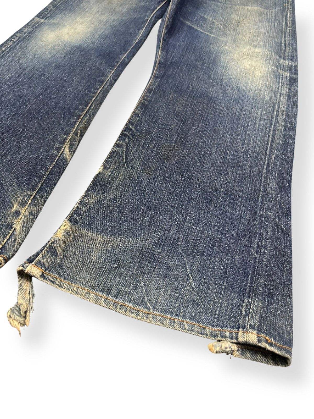Earnest Sewn Vintage 2000s Earnest Sewn Half Selvedge Distressed Jeans Size US 35 - 10 Thumbnail