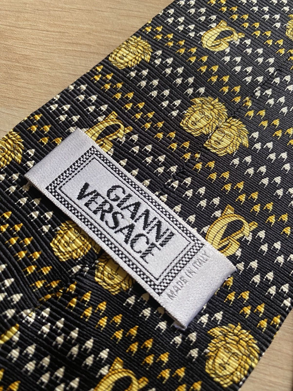 Versace Vintage Gianni Versace Monogram Silk Tie Size ONE SIZE - 3 Thumbnail