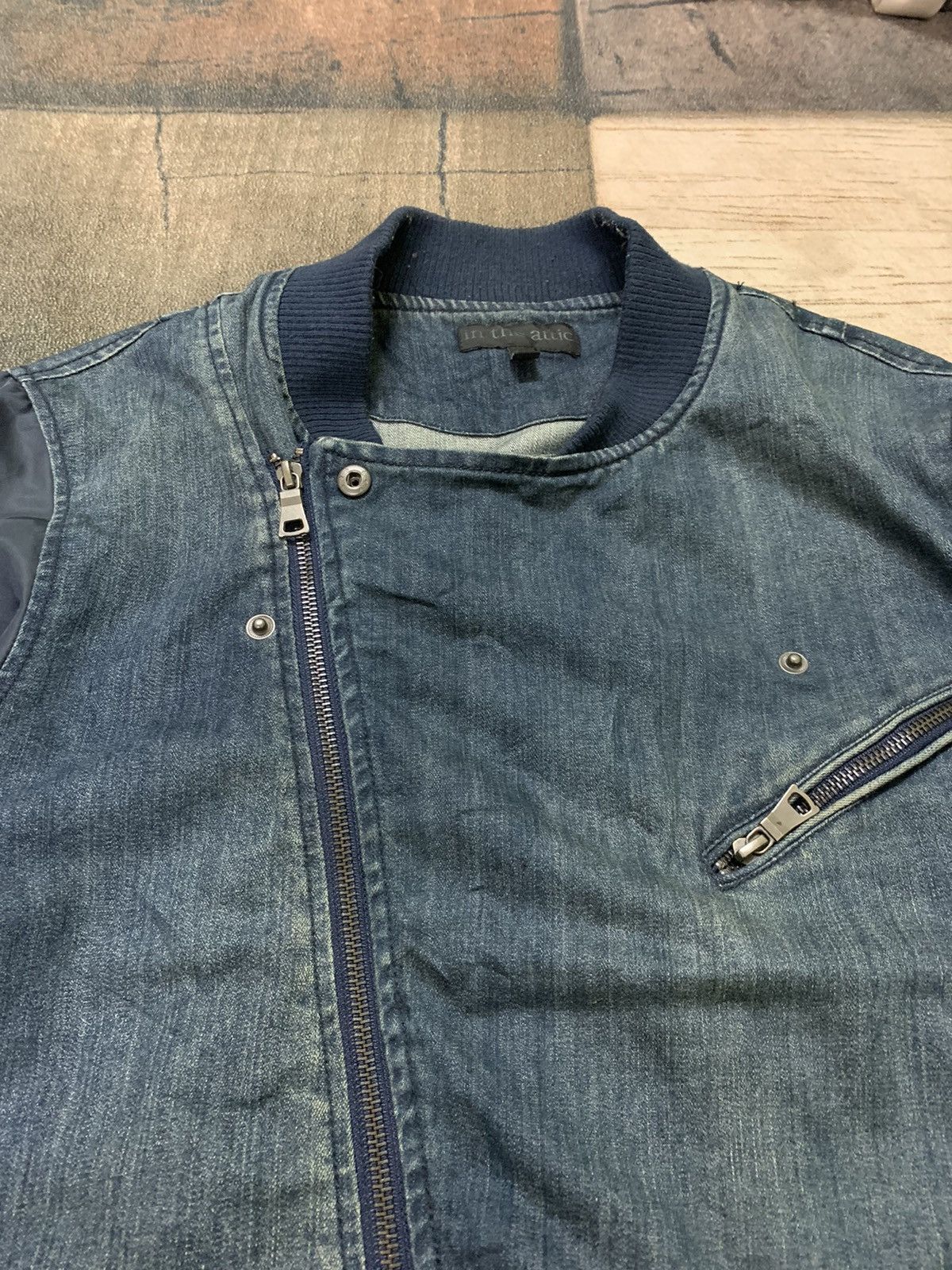 Designer × In The Attic × Le Grande Bleu (L.G.B.) in the attic military denim bomber jacket punk bikers style Size US L / EU 52-54 / 3 - 7 Thumbnail