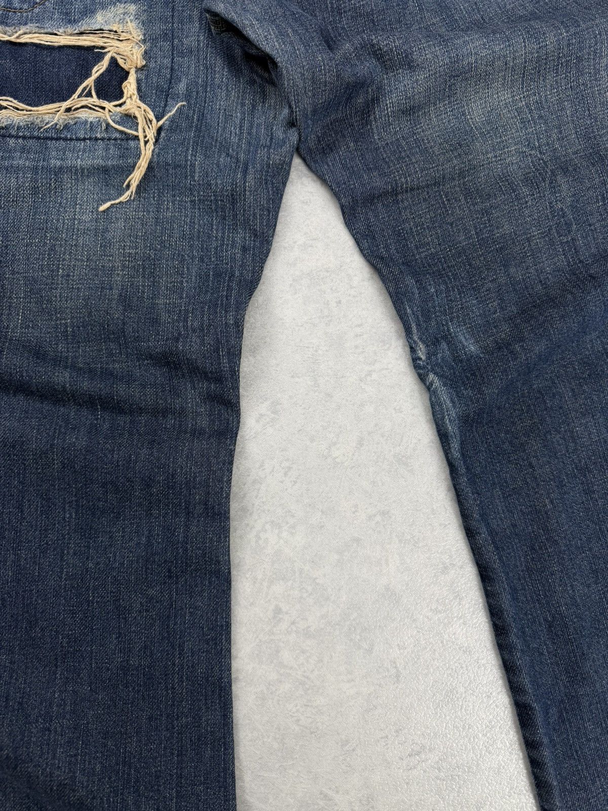 FCUK FCUK Jeans Distressed Flare Blue Denim Jeans Y2K Size 32 Size US 32 / EU 48 - 12 Thumbnail