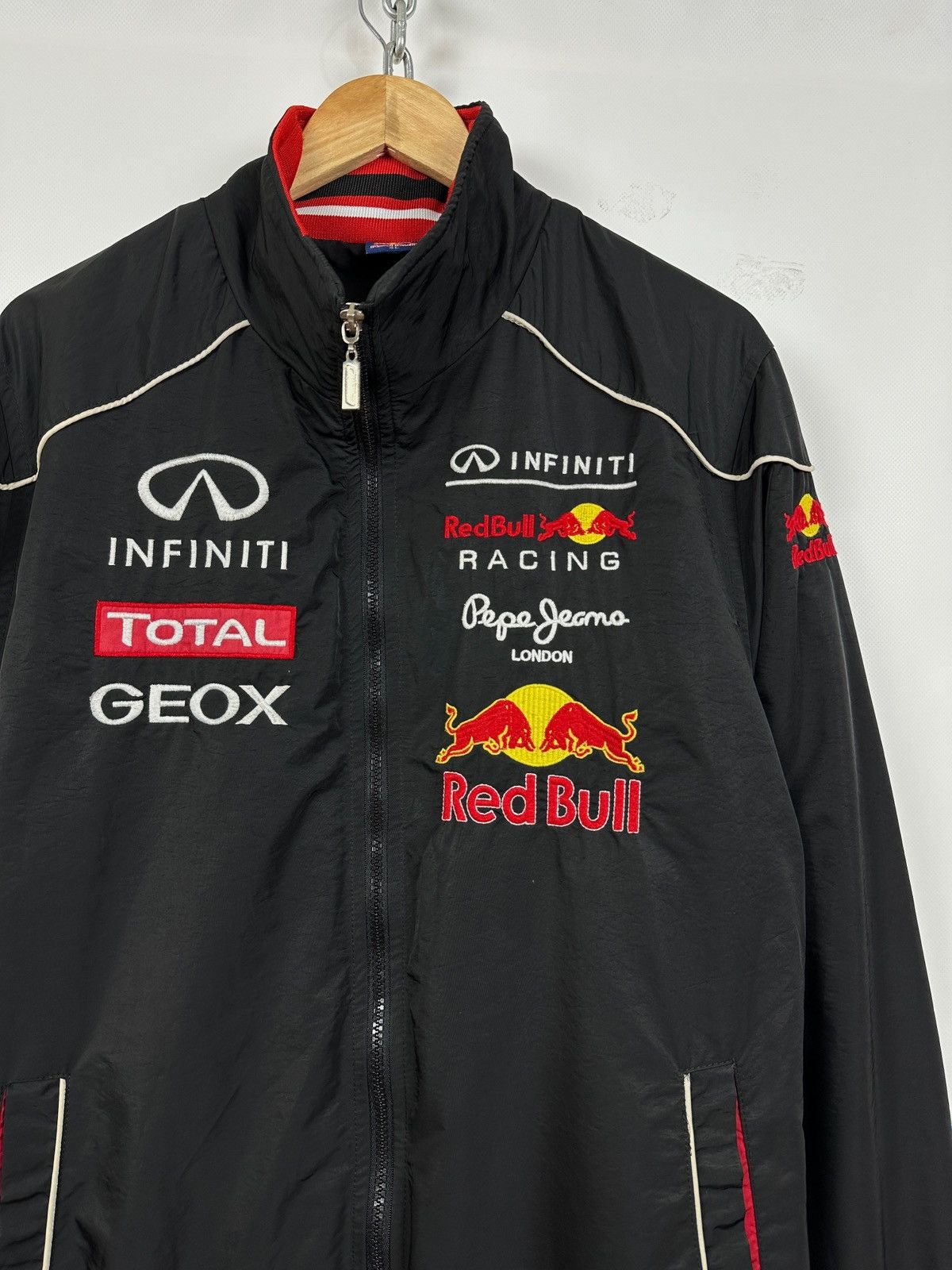 Red Bull Vintage Infinity Red Bull Pepe Jeans Light Racing Jacket Size US XL / EU 56 / 4 - 8 Thumbnail