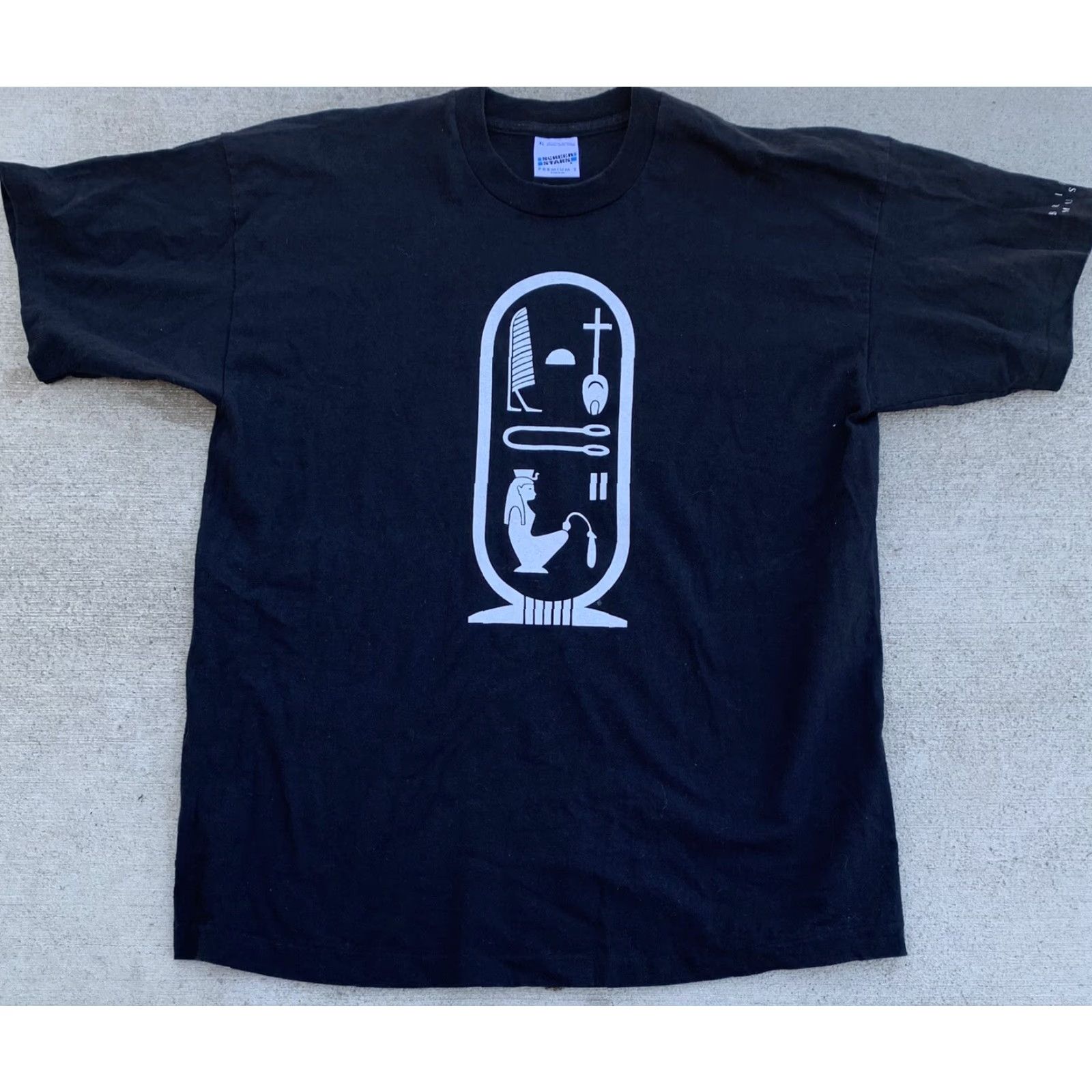 Vintage VINTAGE Screen Stars T-Shirt British Museum XL Short Sleeve Men Black 100% Cotton Graphic Tee Size US XL / EU 56 / 4 - 4 Thumbnail
