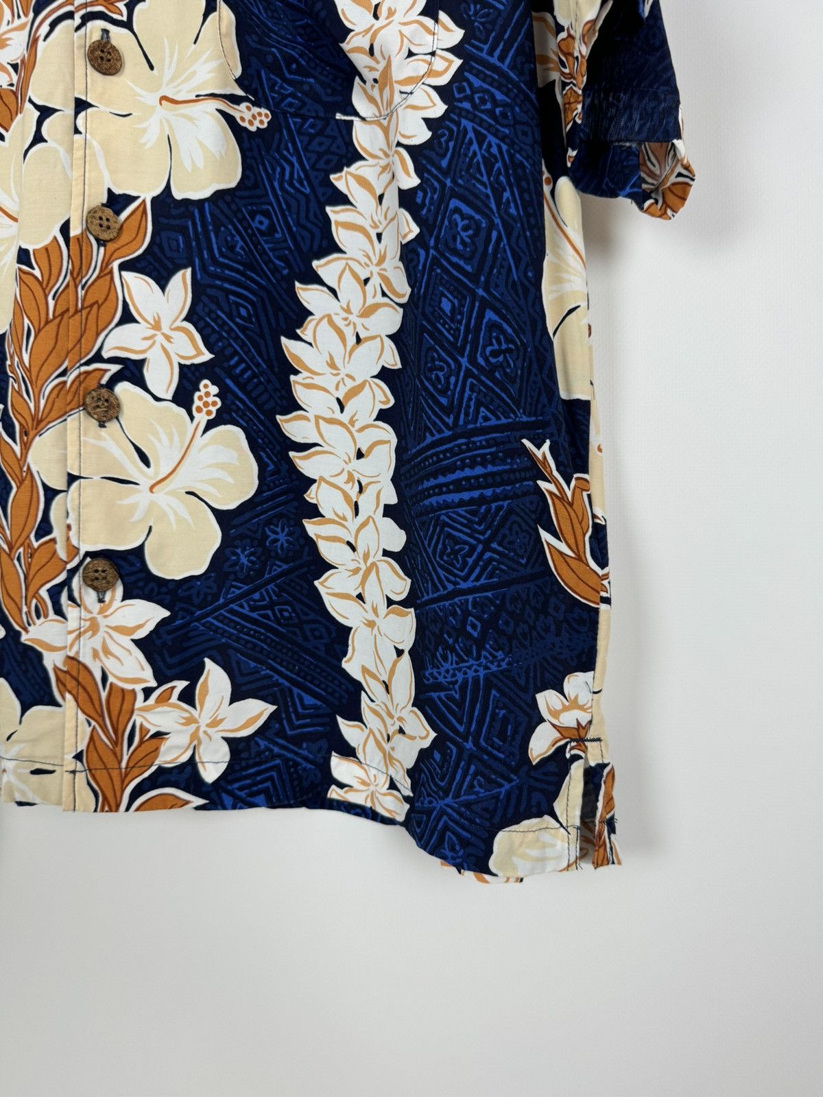 Quiksilver × Vintage 1990’s Vintage Floral Hawaiian Buttons S/S Viscose Shirt Size US S / EU 44-46 / 1 - 6 Thumbnail