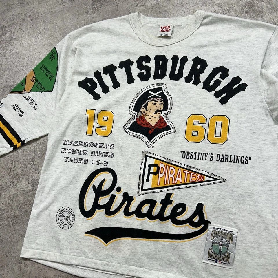 MLB × Vintage PITTSBURGH PIRATES LONG GONE RAGLAN SHIRT AOP SIZE XL Size US XL / EU 56 / 4 - 3 Thumbnail