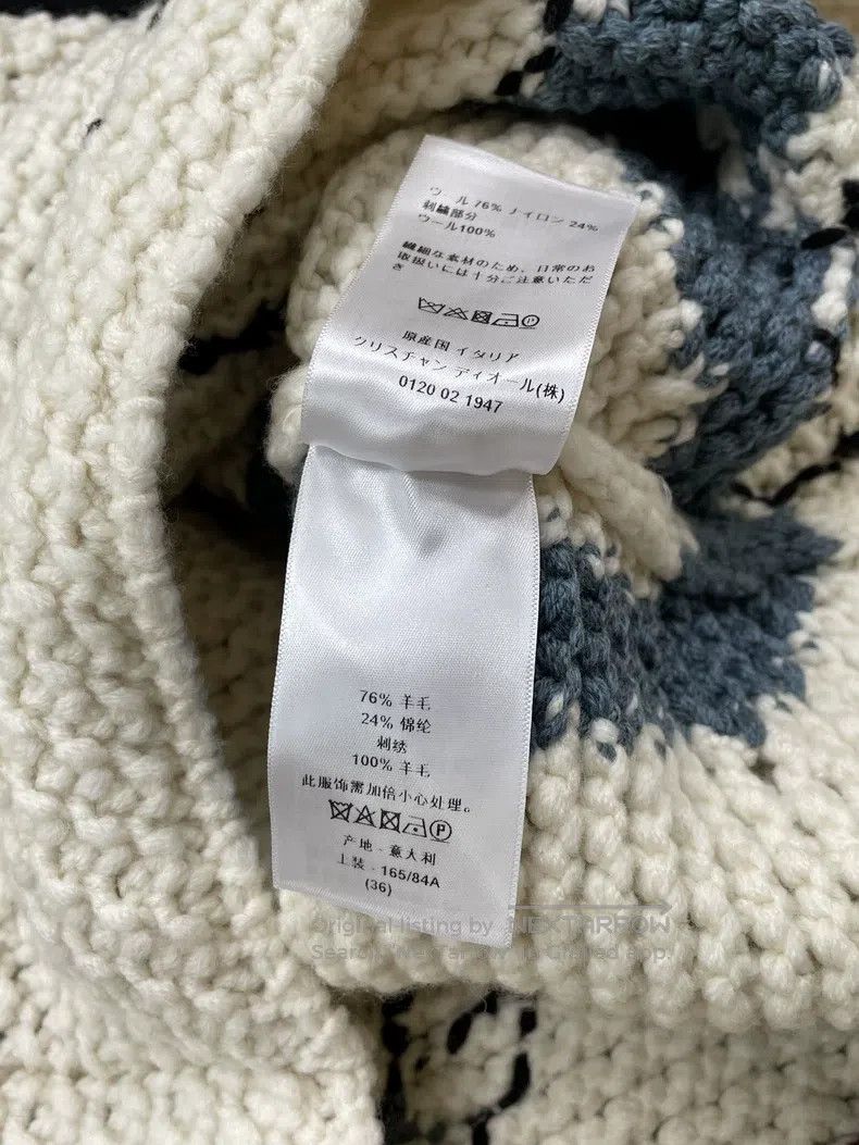 Dior Dior White animal hollow print sweater Size XS / US 0-2 / IT 36-38 - 7 Thumbnail