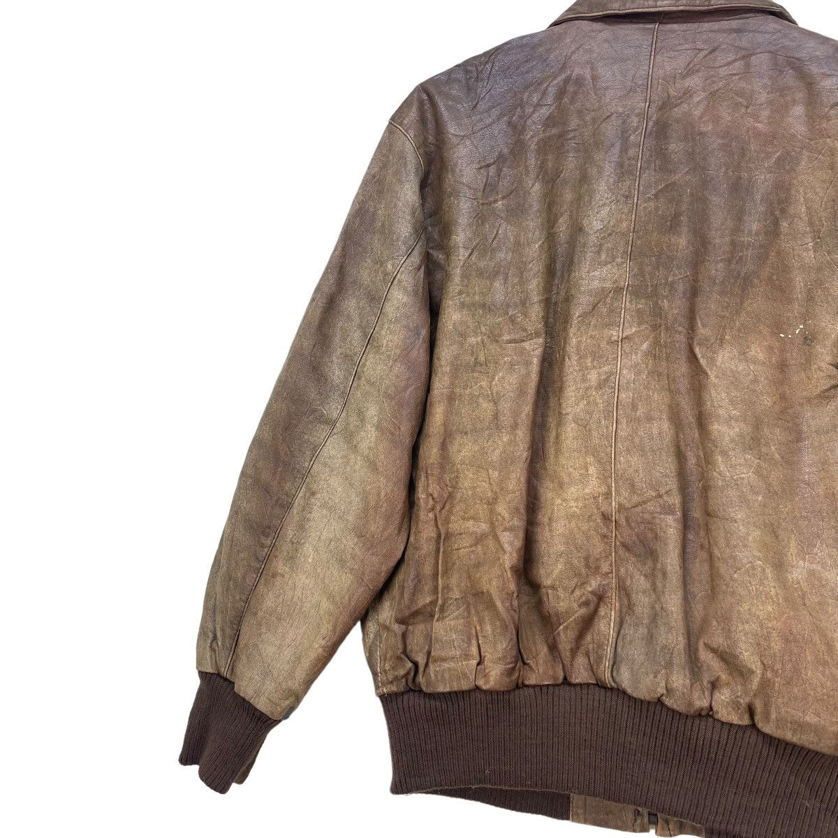 Japanese Brand × Vintage Vintage Japanese Brand Luis Alvear Sunfaded Leather Jackets Size US S / EU 44-46 / 1 - 7 Thumbnail