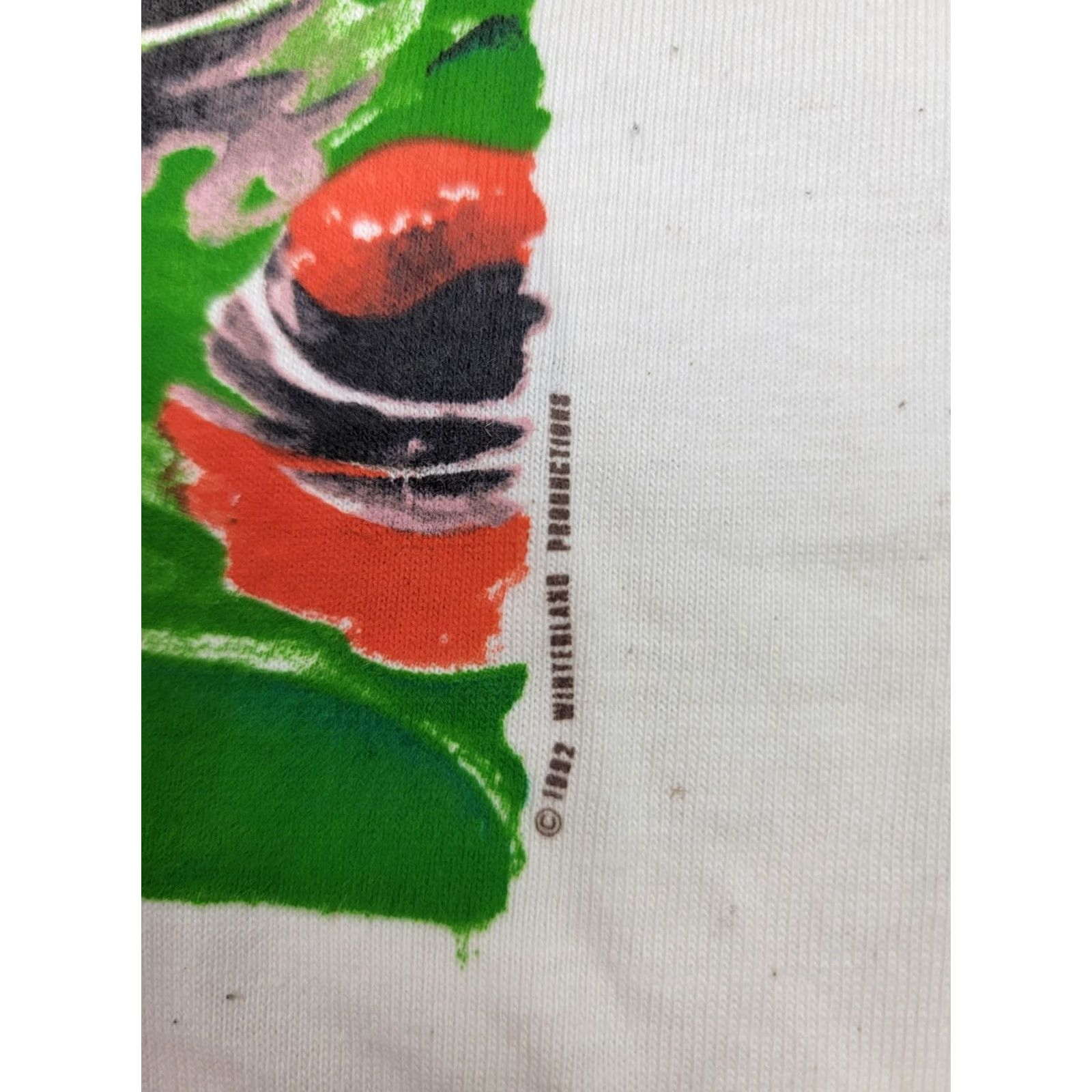 Hanes Hanes Beefy-T Shirt Adult XL Poison Arrow Frog Vintage 1992 90s Animals Ivory Cotton Knit Crew Neck Short Sleeve Graphic Print Men Size US XL / EU 56 / 4 - 3 Thumbnail
