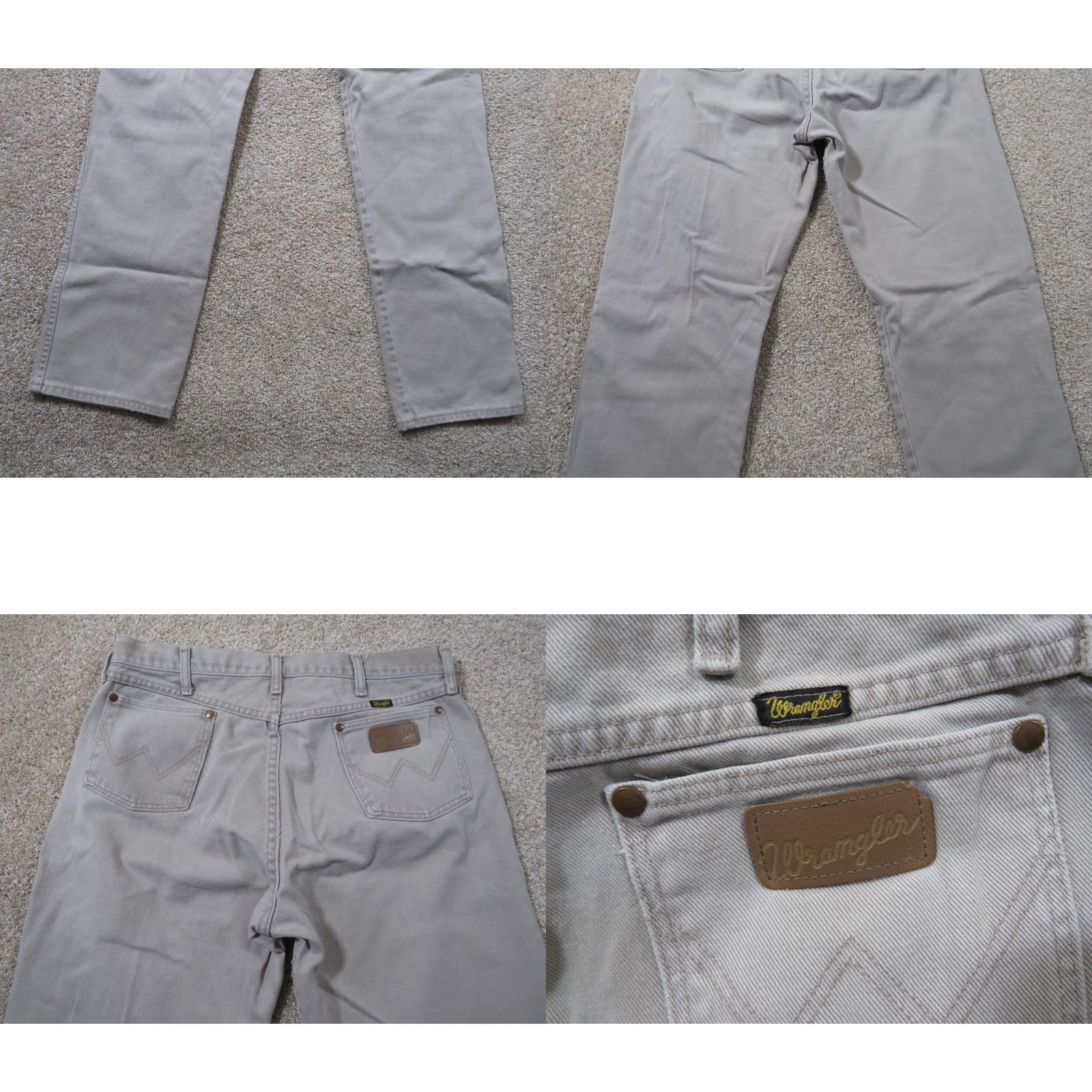 Wrangler VINTAGE Wrangler Jeans Men's 34x35.5 Tan Cowboy Cut Dark Denim 5-Pocket Logo Regular Straight Cowboy Mens Size US 34 / EU 50 - 9 Thumbnail
