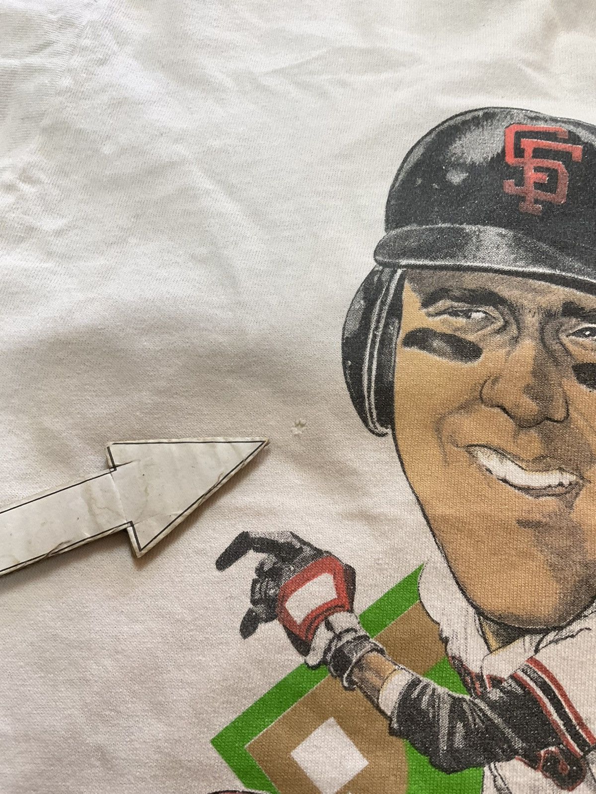 MLB Vintage 1989 Will Clark Caricature SF Giants Tshirt Size US M / EU 48-50 / 2 - 6 Thumbnail