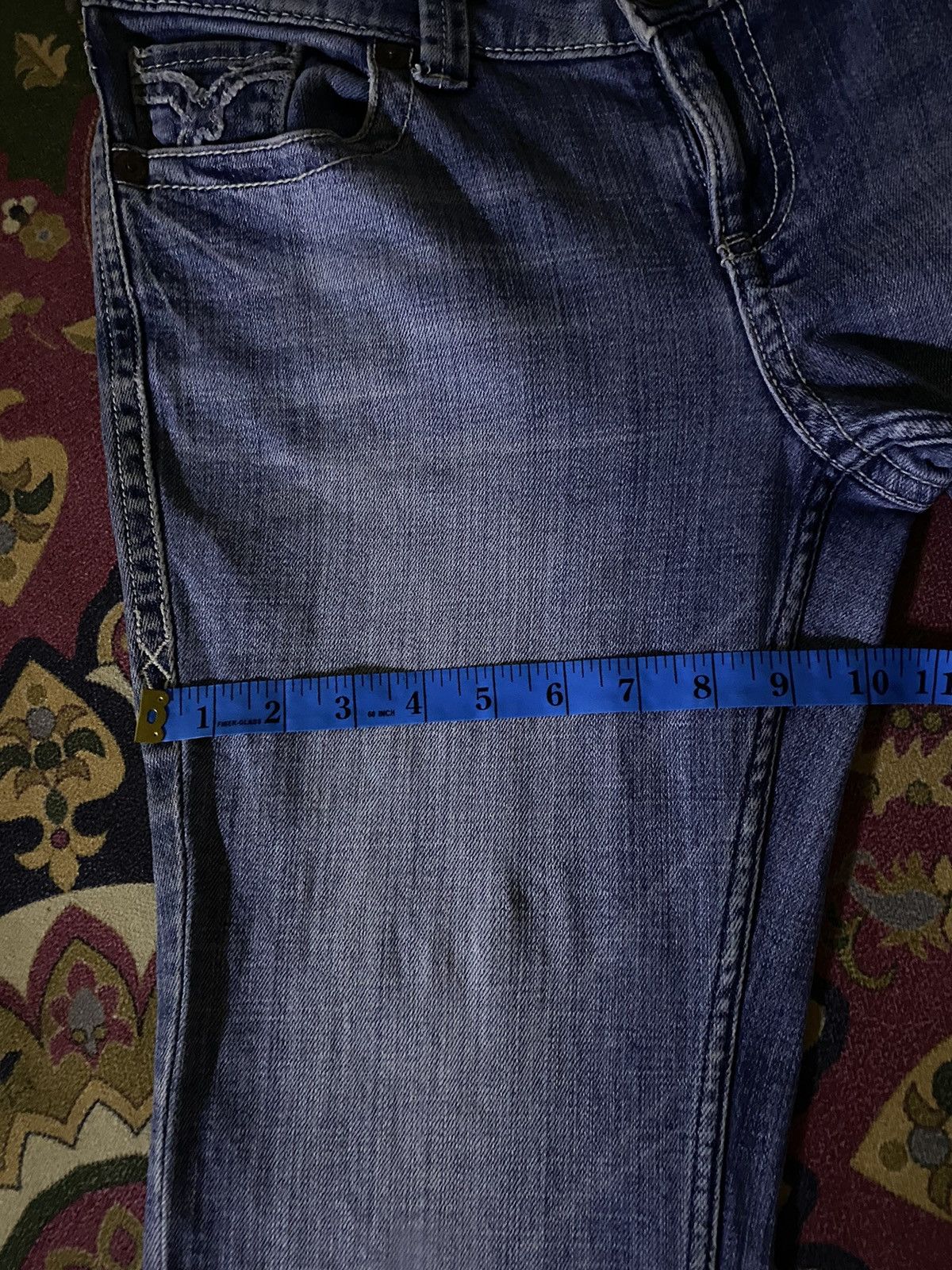 If Six Was Nine × Japanese Brand × Le Grande Bleu (L.G.B.) 🔥FLARE🔥Japanese Brand Vanity Premium Super Flare Denim Size US 33 - 18 Thumbnail