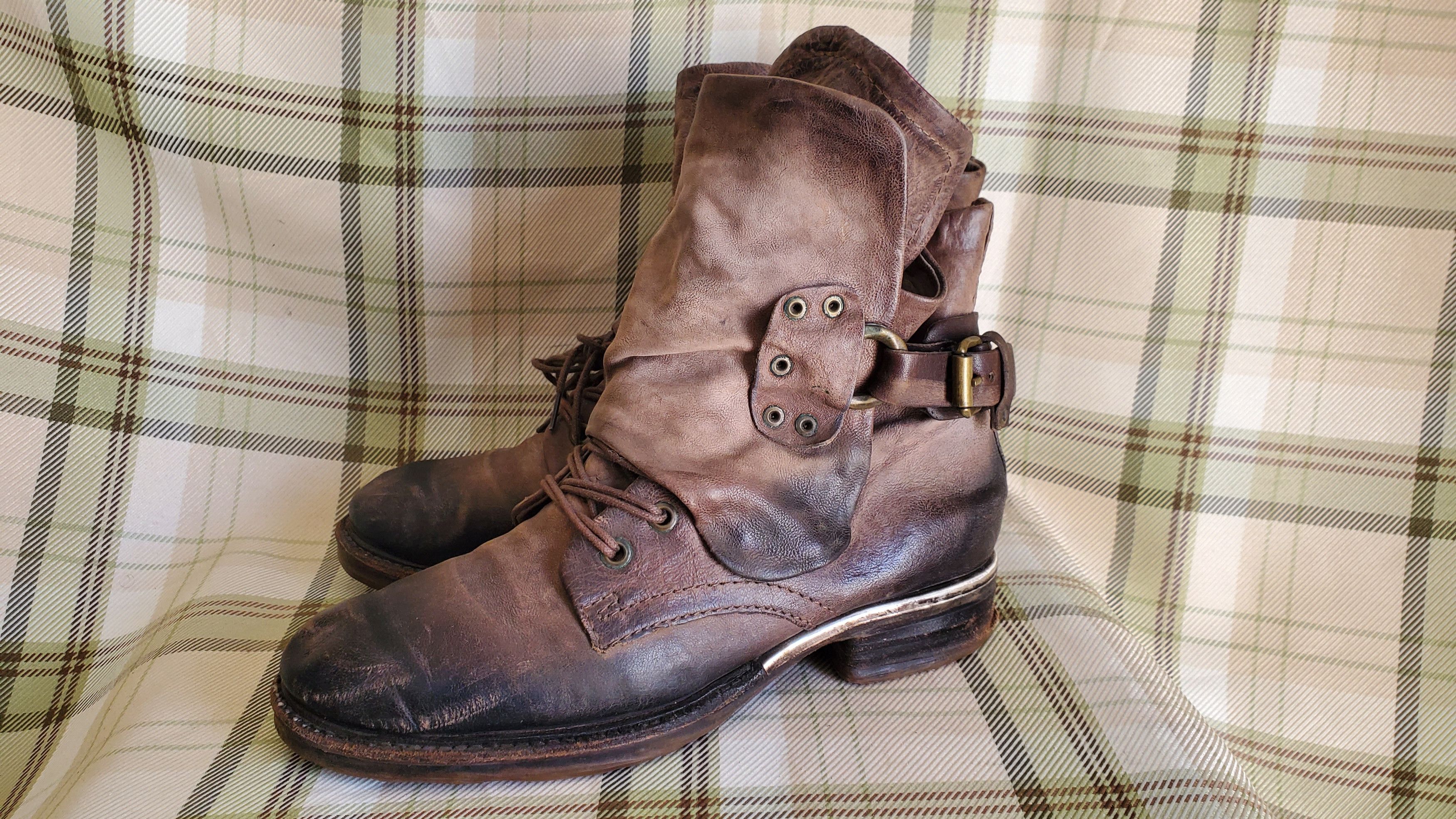 A.S.98 A.S 98 Brown Ankle Pull On Boots Size US 8 / IT 38 - 1 Thumbnail