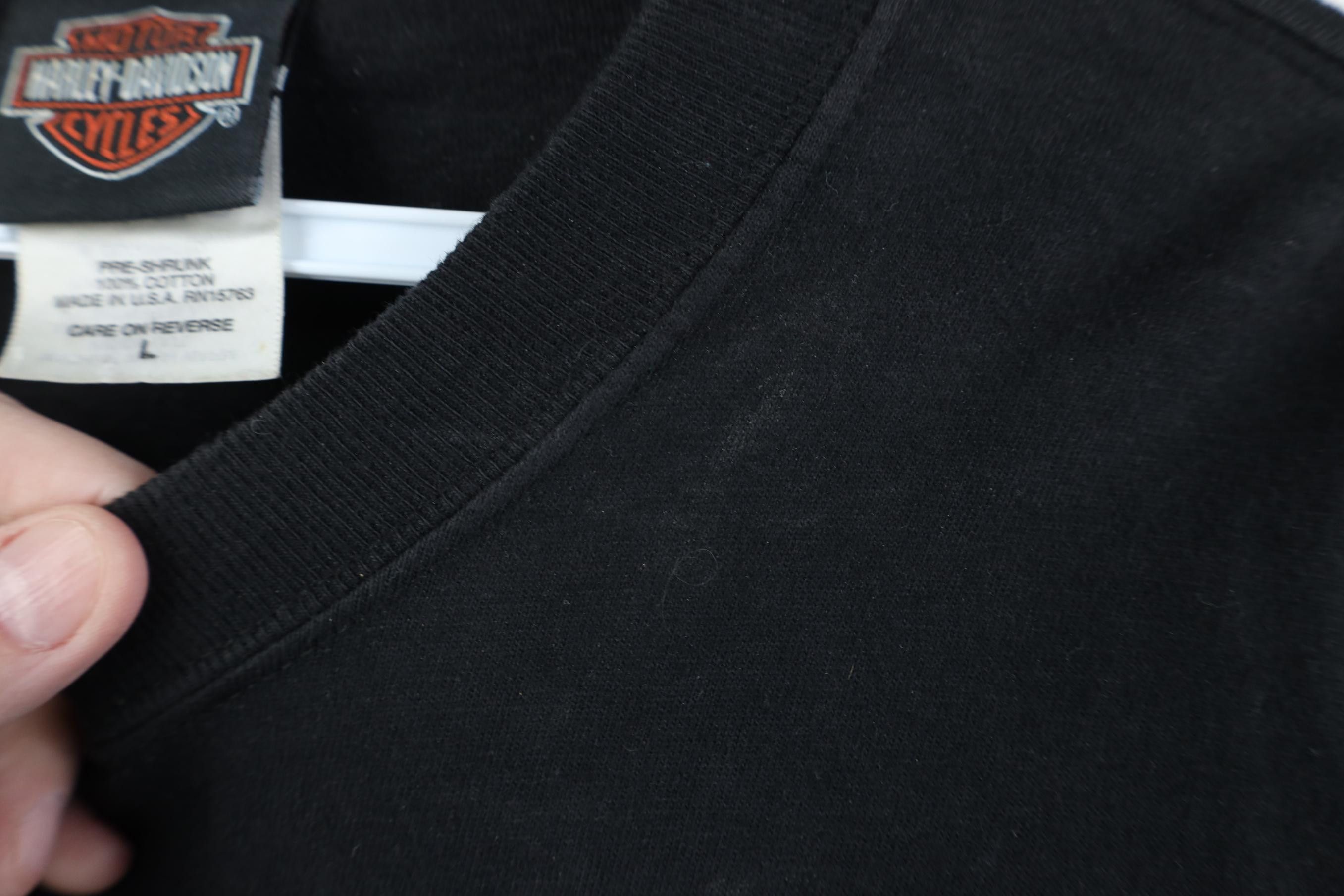 Harley Davidson Vintage Y2K 2003 Harley Davidson Shark Long Sleeve T-Shirt Size US L / EU 52-54 / 3 - 10 Thumbnail