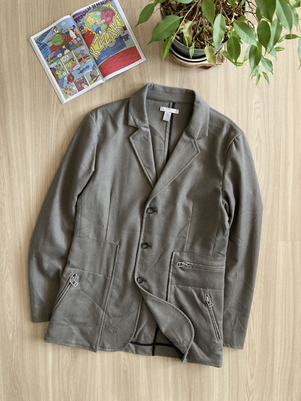 Vintage Vintage RARE Adidas SLVR Wool Blazer Coat Japanese Style Size US L / EU 52-54 / 3 - 1 Thumbnail