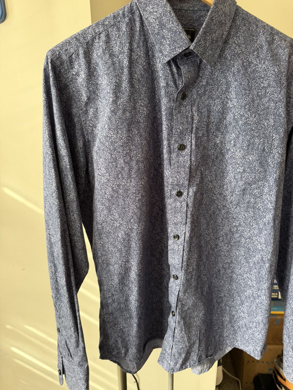 Neiman Marcus Neiman Marcus Floral Dress Shirt Size US M / EU 48-50 / 2 - 2 Thumbnail
