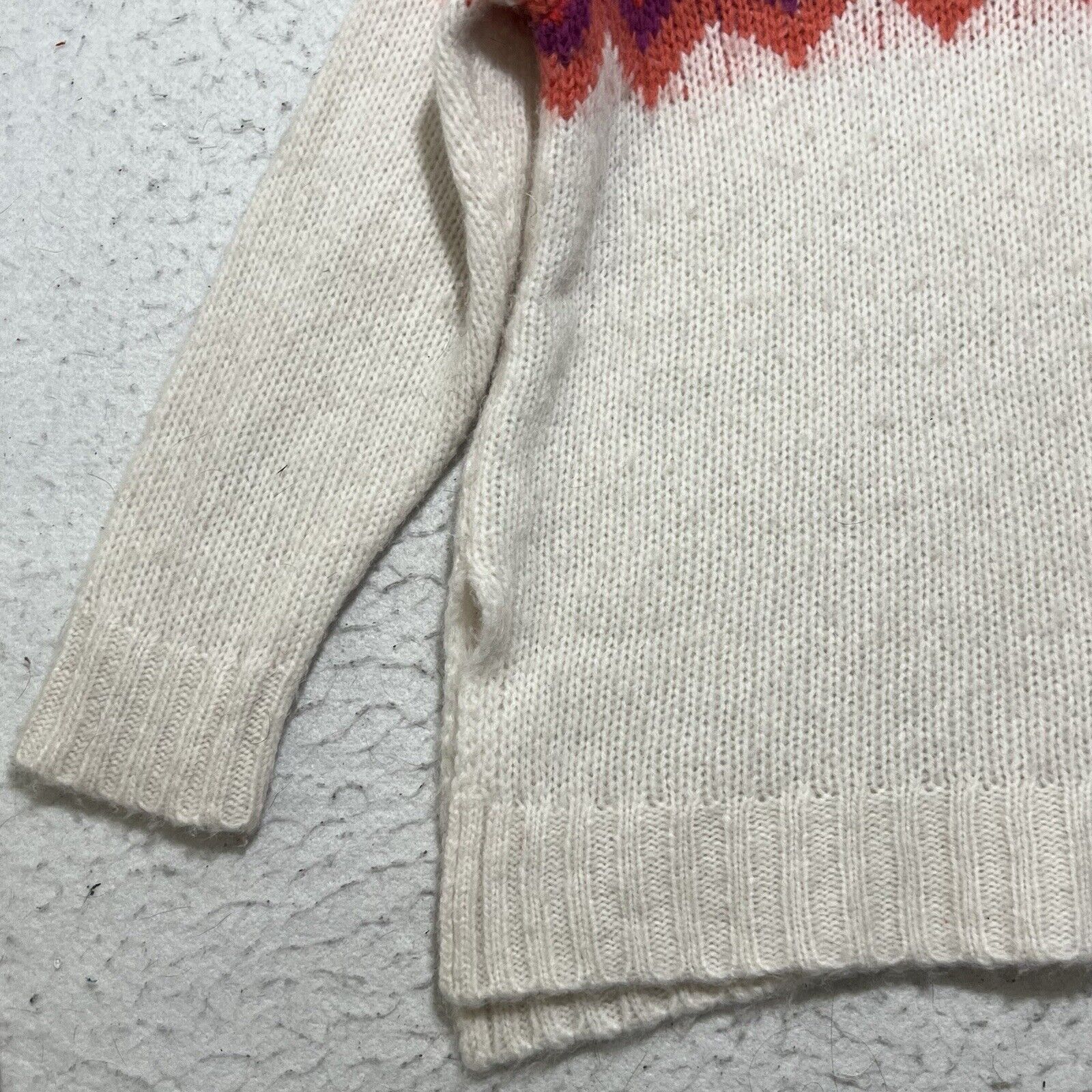 Other Aerie XS Wool Mock Neck Long Sleeve Zig Zag Sweater Size XS / US 0-2 / IT 36-38 - 6 Thumbnail