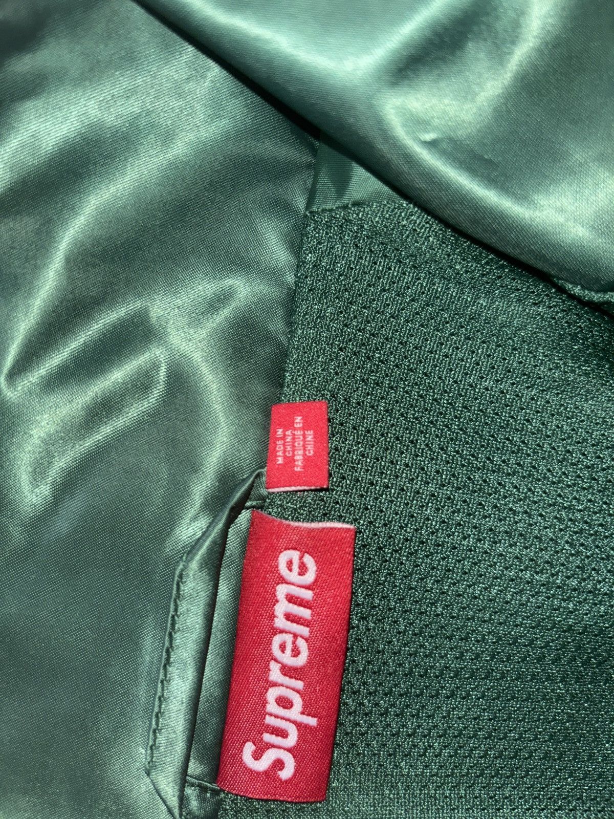 Supreme Supreme Satin Piping Pullover "Green" Jacket Size US S / EU 44-46 / 1 - 10 Thumbnail