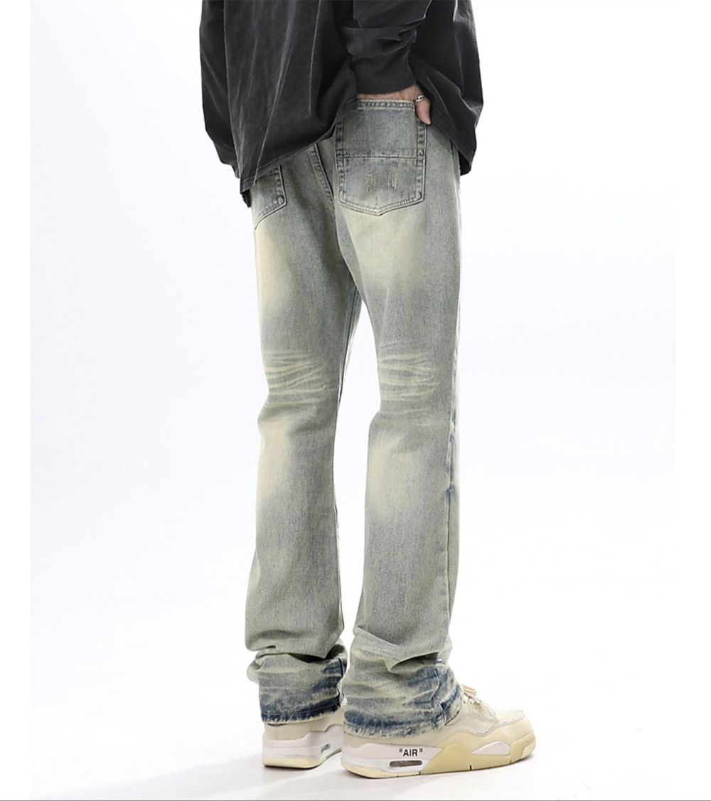 Japanese Brand × Jean Distressed Loose Flared Jeans Size US 27 - 3 Thumbnail