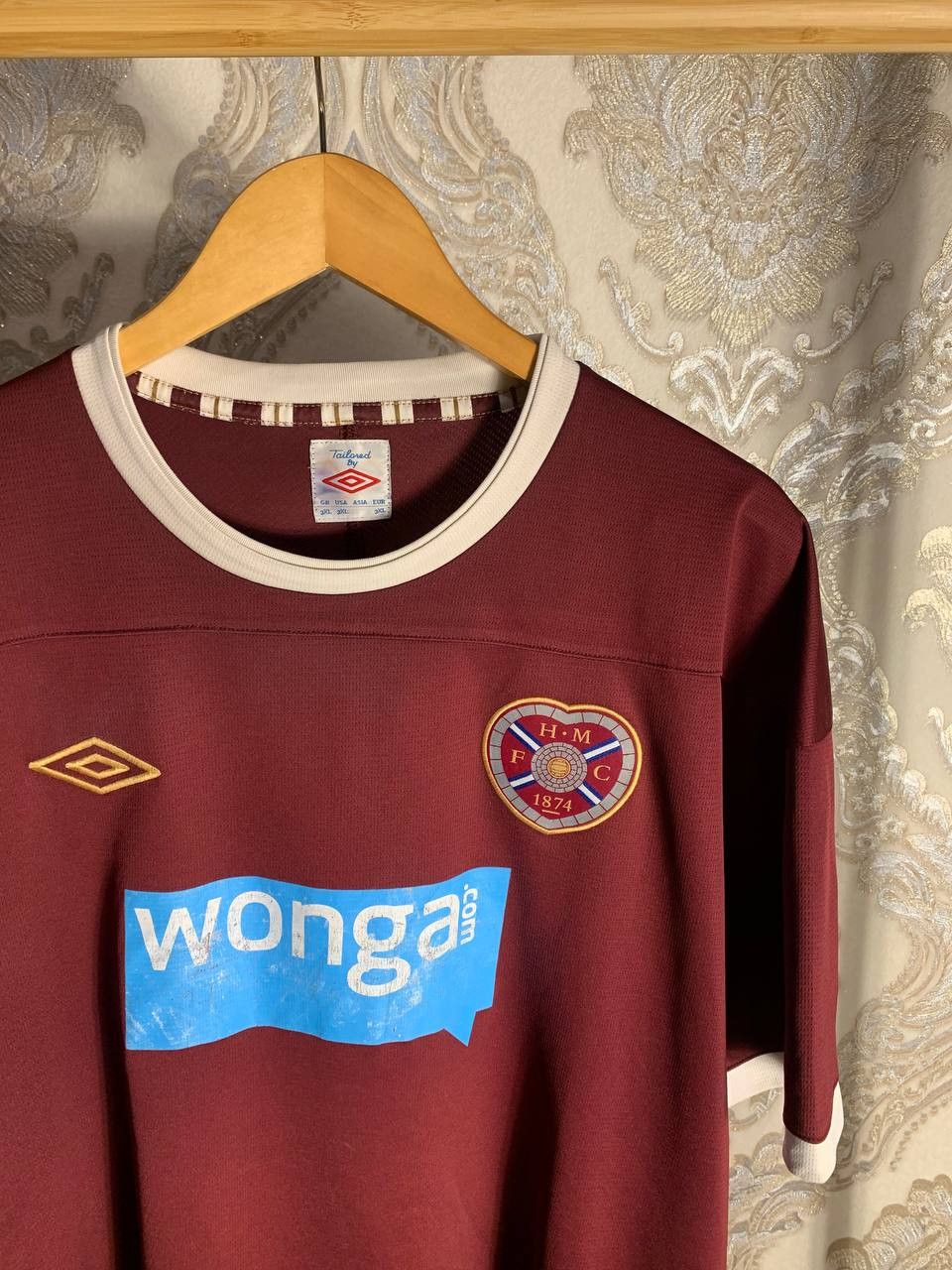 Umbro Vintage Umbro Hearts Of Midlothian England Soccer Jersey 90s Size US XXL / EU 58 / 5 - 2 Thumbnail