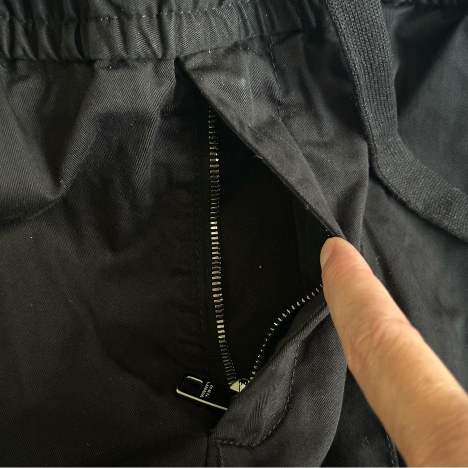 Dolce & Gabbana Essential Black Stretch Cotton Pants IT 46 Metal Logo Tag Size US 30 / EU 46 - 10 Thumbnail