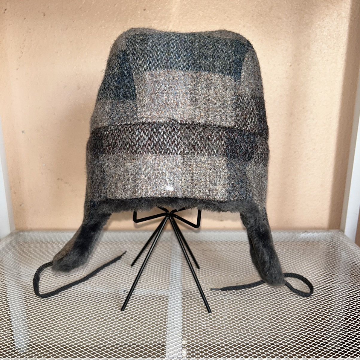 Harris Tweed Mistral x Harris Tweed Wool Hat Aviator Faux Fur Ear Flaps Size ONE SIZE - 3 Thumbnail