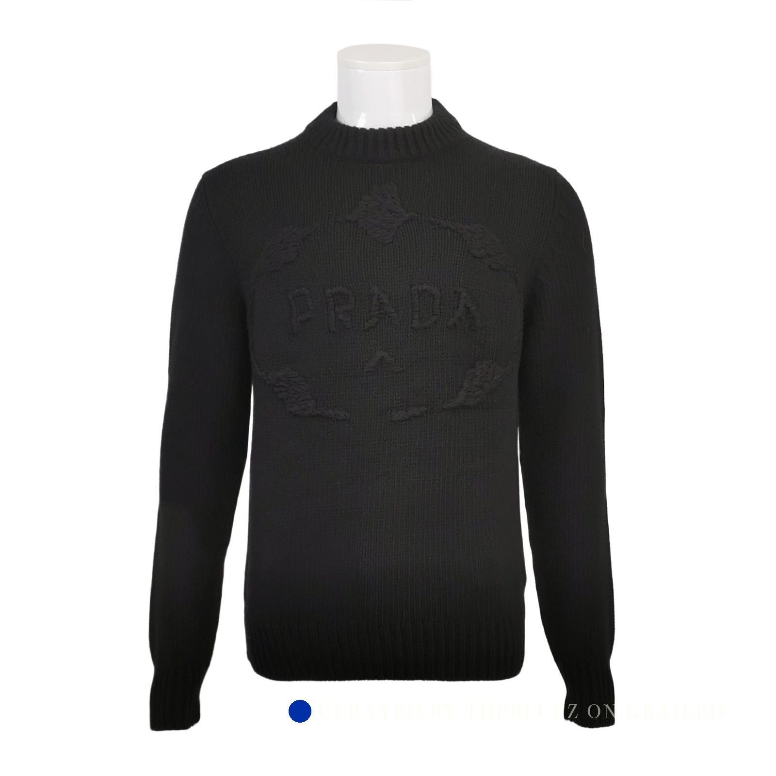 Prada Cashmere Blend Black Sweater in Size L Size US L / EU 52-54 / 3 - 1 Thumbnail