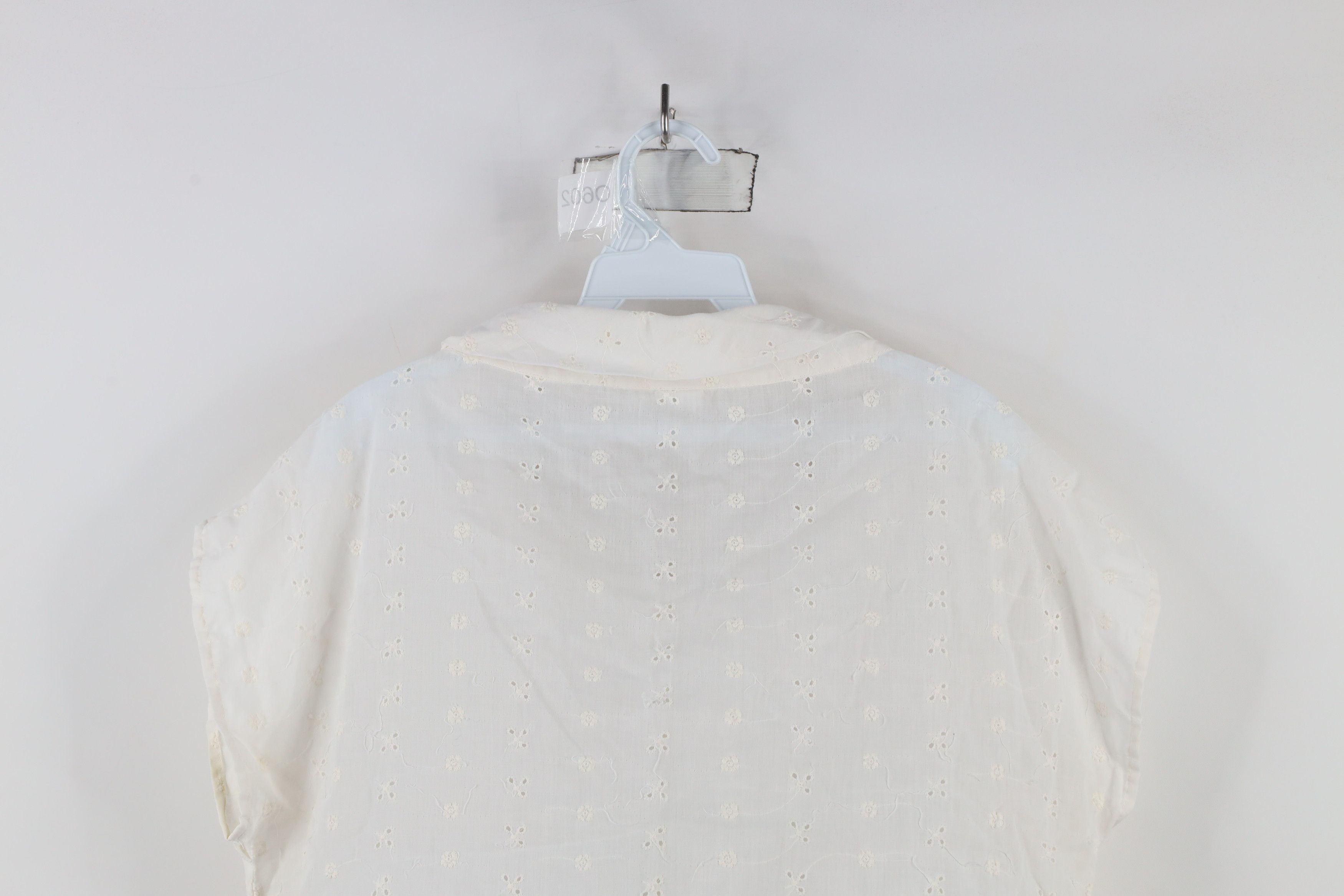 Vintage Vintage 80s Streetwear Cuffed Collar Dolman Sleeve Shirt Size XXL / US 16-18 / IT 52-54 - 12 Thumbnail