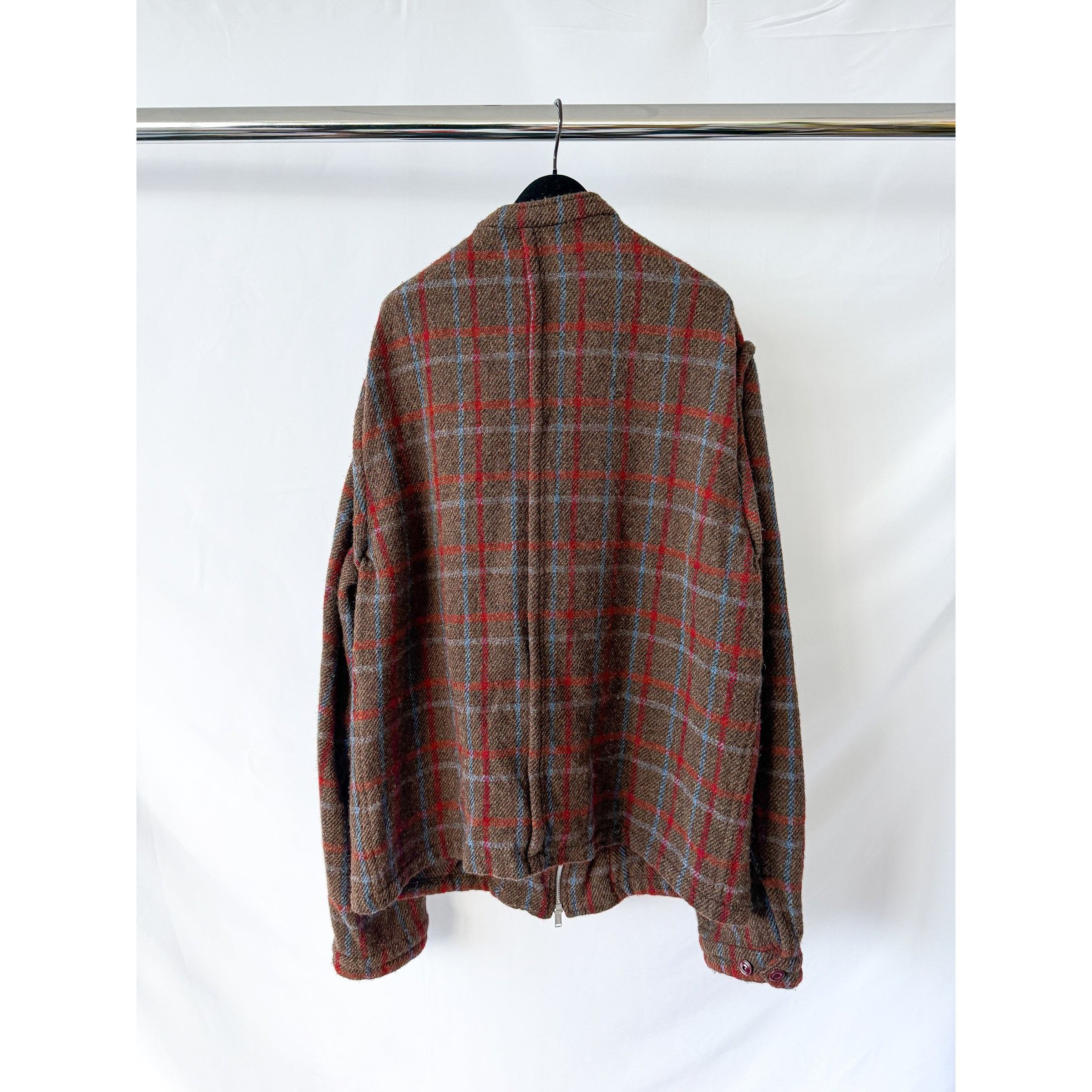 Undercover UNDERCOVER Brown Wool Check Jacket Size US XXL / EU 58 / 5 - 11 Thumbnail