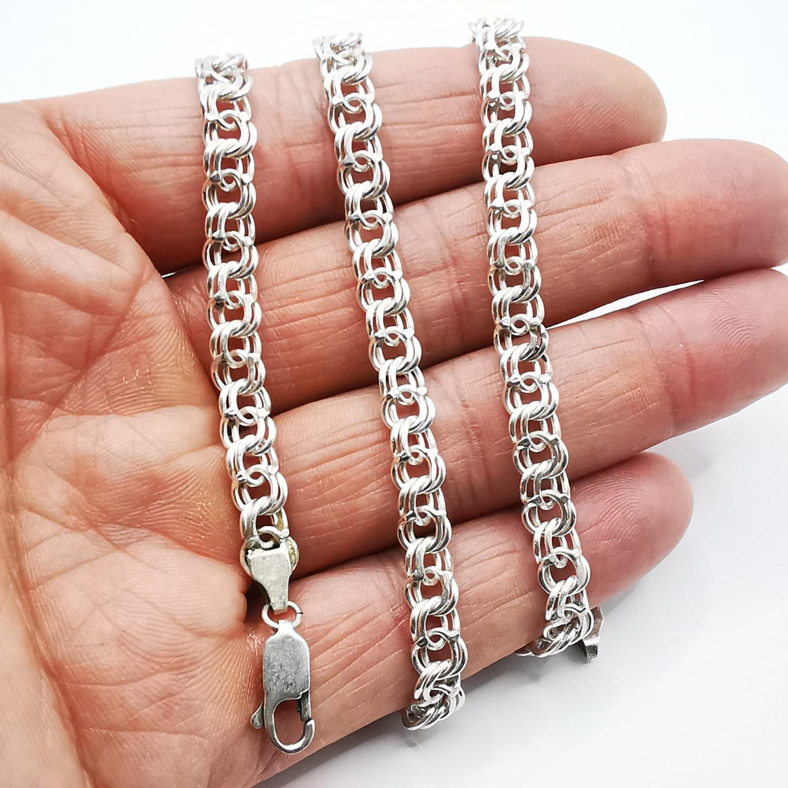 Sterling Silver Vintage Chain, Jewelry , 925 Sterling Silver 31,49g Size ONE SIZE - 4 Thumbnail
