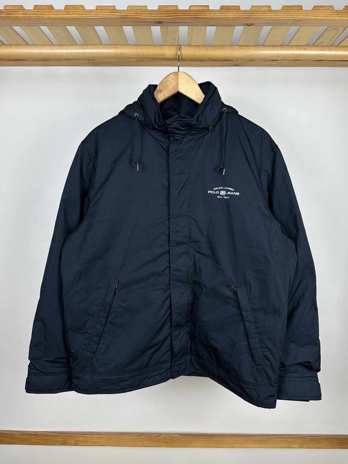 Polo Ralph Lauren Vintage 90s Polo Jeans Ralph Lauren Fleece Zip Jacket Size L Size US L / EU 52-54 / 3 - 1 Thumbnail