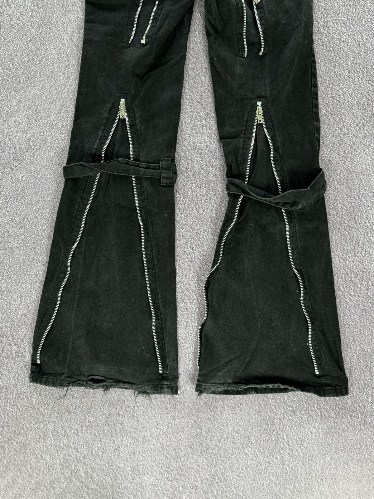 Tripp NYC Tripp Nyc Avant Garde Bondage Gothic Flared Pants Size 26" / US 2 / IT 38 - 9 Thumbnail