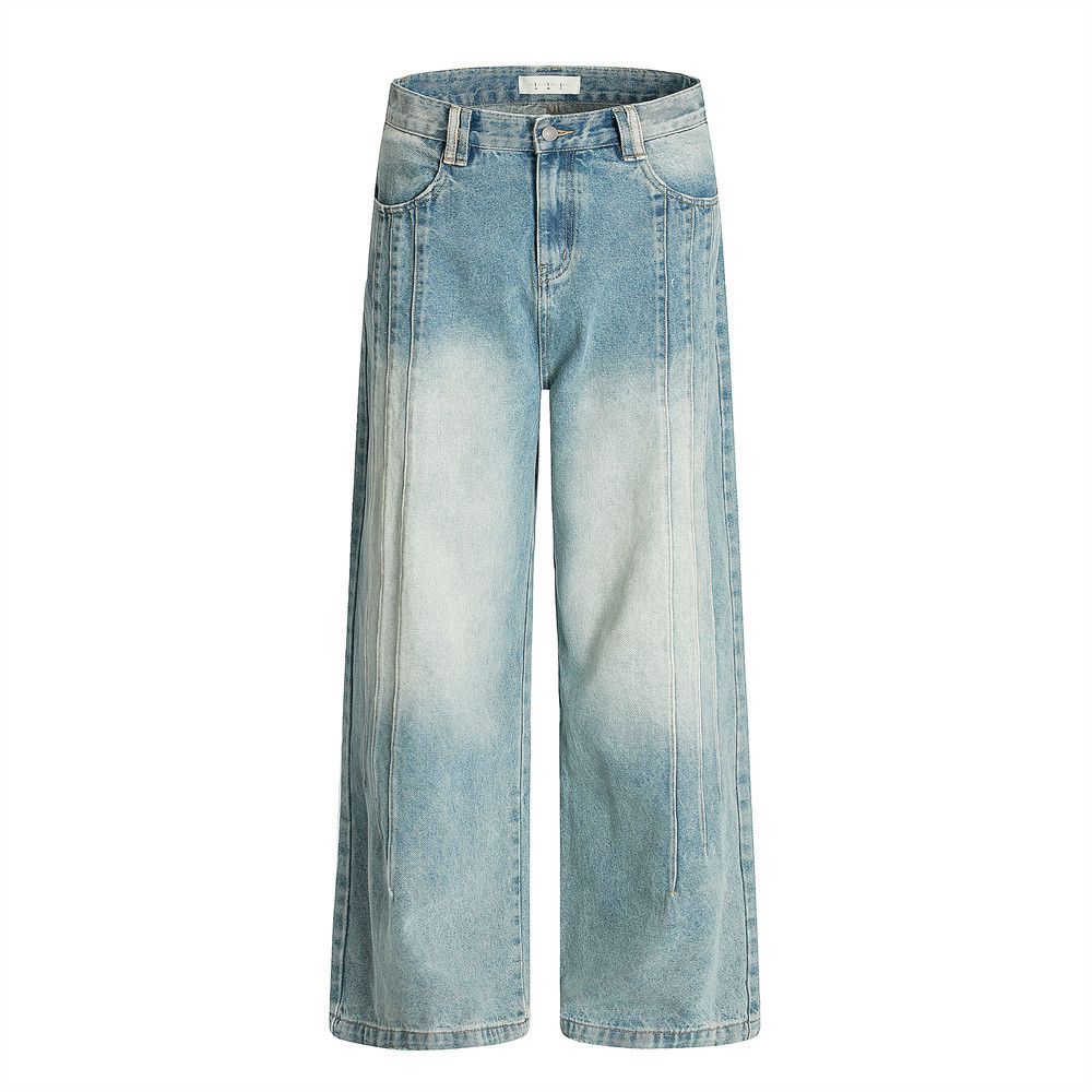 Japanese Brand × Jean Distressed washed trendy punk washed gradient jeans y2k Size US 32 / EU 48 - 1 Thumbnail