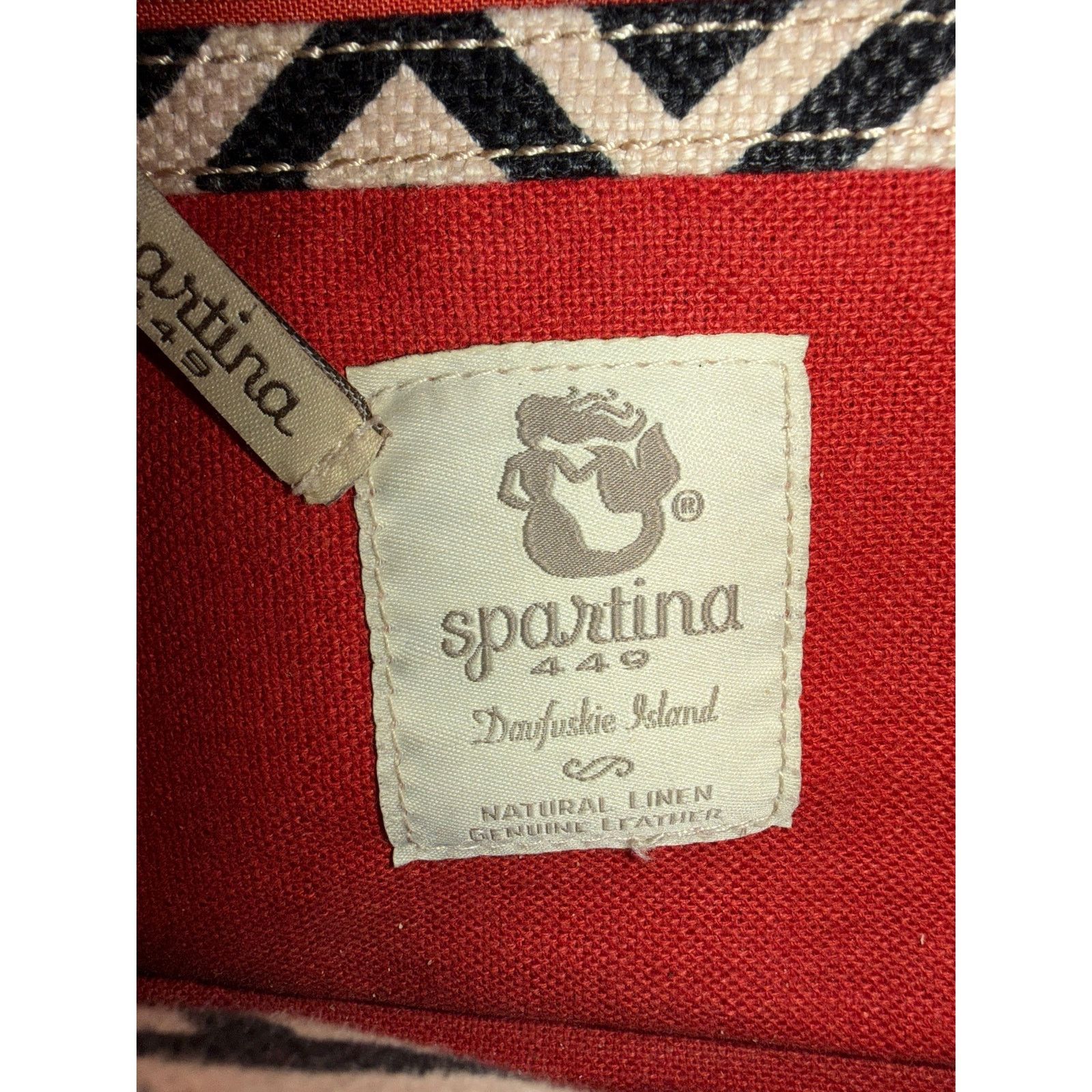 Other Spartina 449 labyrinth maze Black Canvas Island Tote Large Size ONE SIZE - 4 Thumbnail