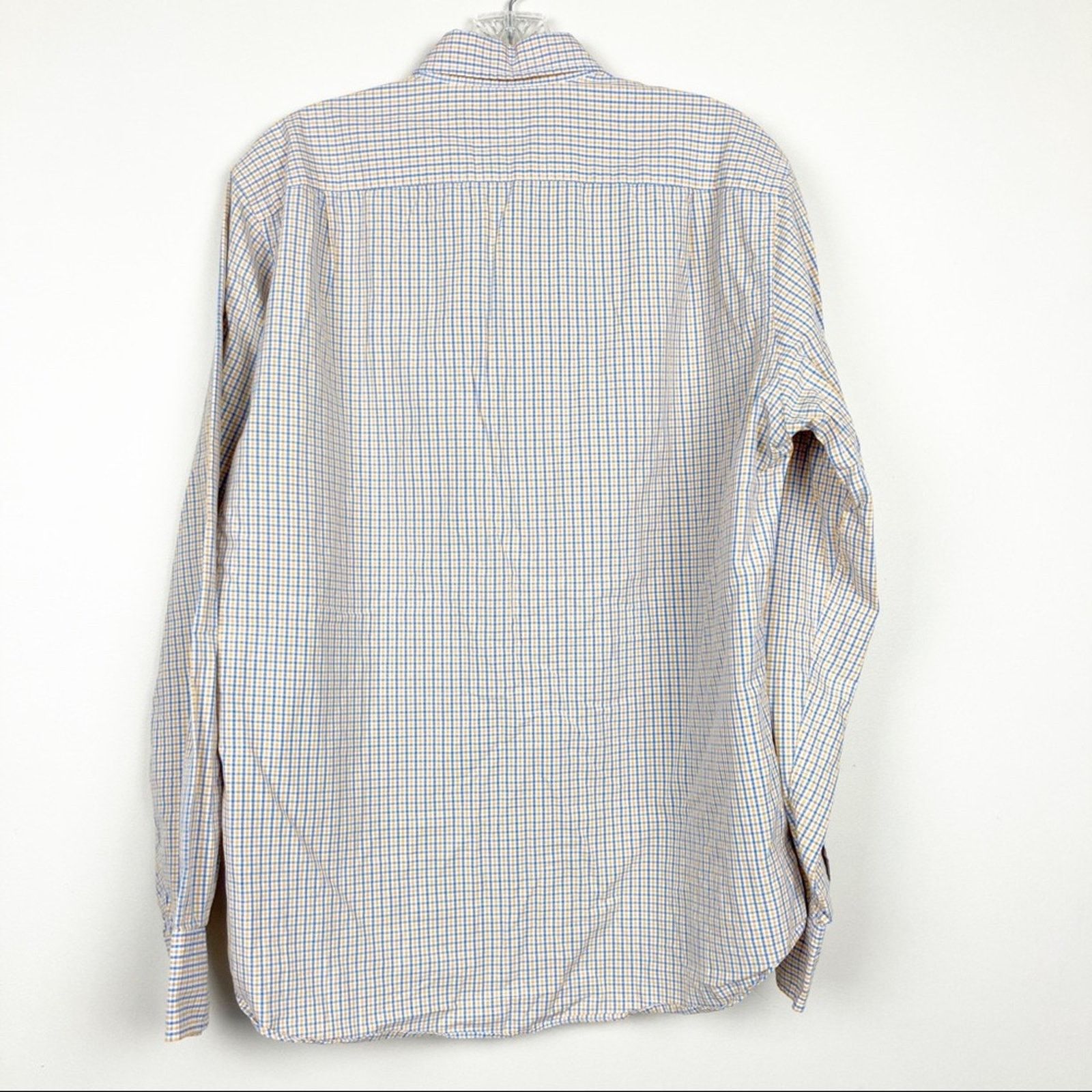J.Crew J. Crew Blue Yellow Plaid Long Sleeve Button Down Sz M Size US M / EU 48-50 / 2 - 3 Thumbnail