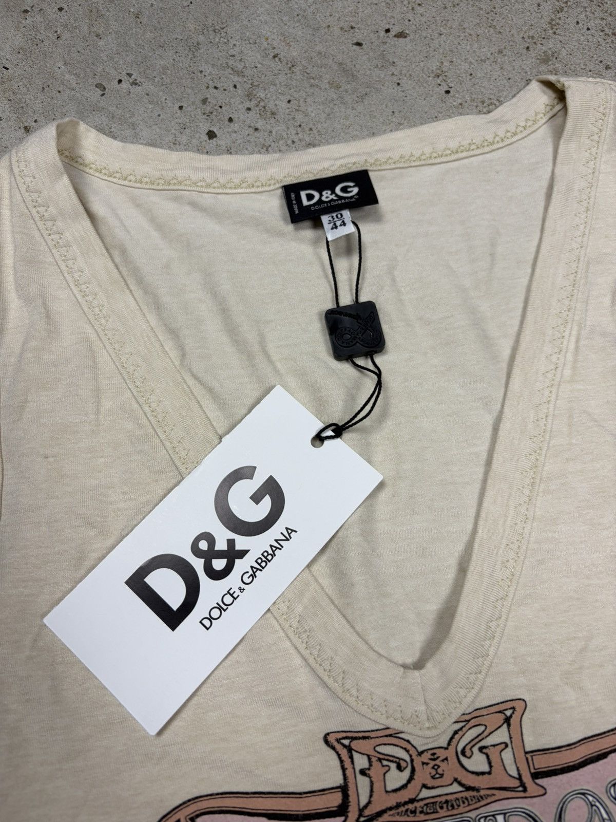 Dolce & Gabbana Vintage 2000s Dolce & Gabbana Freedom Tank Top T Shirt Mesh Size M / US 6-8 / IT 42-44 - 7 Thumbnail